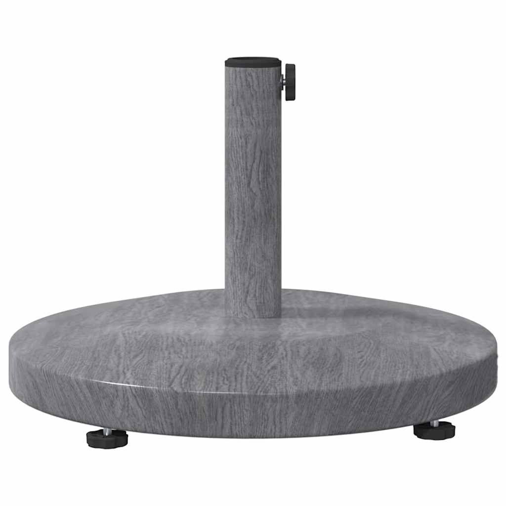 Base per ombrellone 24.35 kg Aspetto Legno Grigio Scuro Rotondo