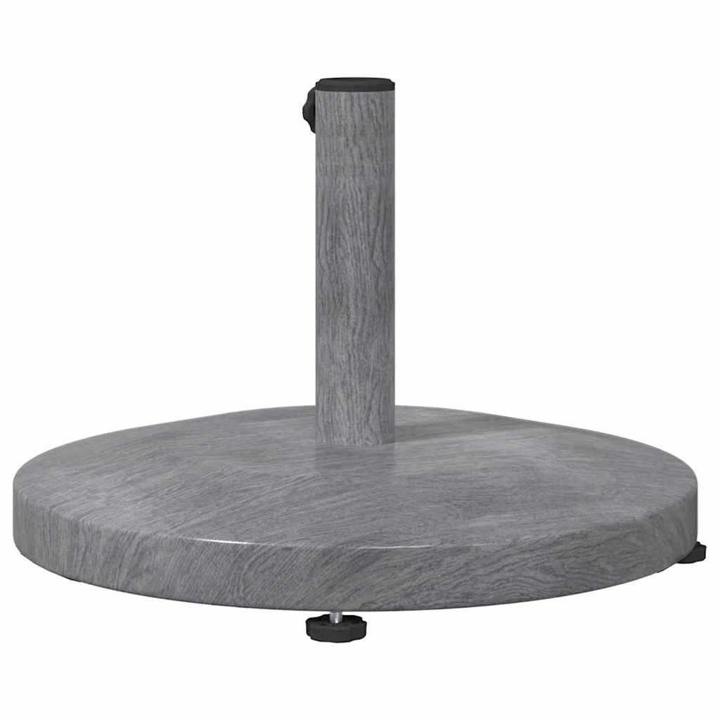 Base per ombrellone 24.35 kg Aspetto Legno Grigio Scuro Rotondo