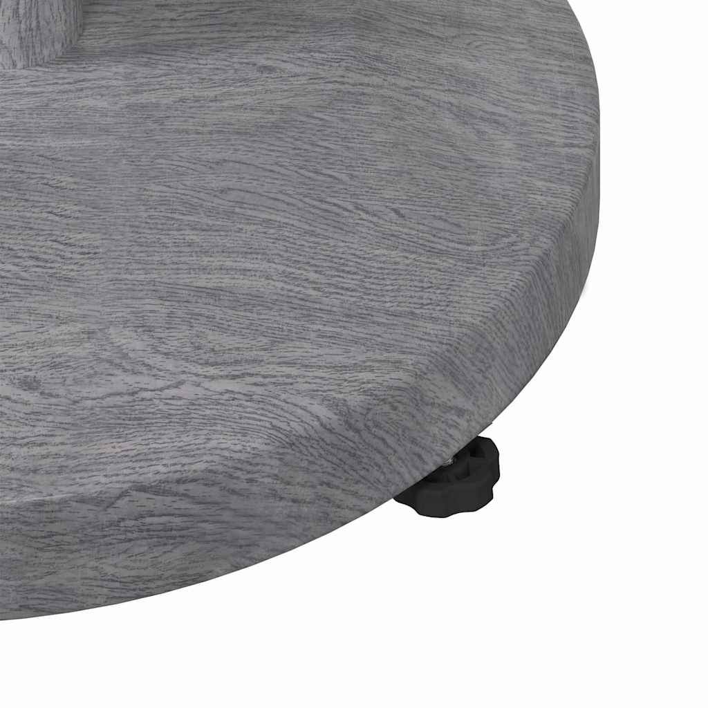 Base per ombrellone 24.35 kg Aspetto Legno Grigio Scuro Rotondo
