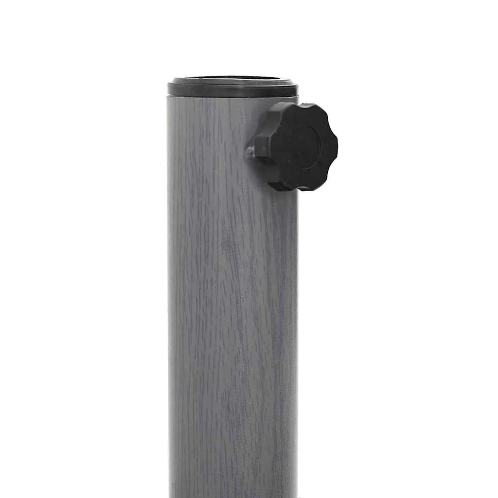 Base per ombrellone 24.8 kg Aspetto Legno Grigio Scuro Rotondo
