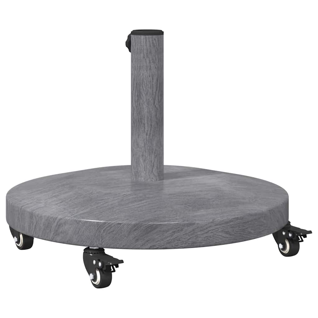Base per ombrellone 24.8 kg Aspetto Legno Grigio Scuro Rotondo