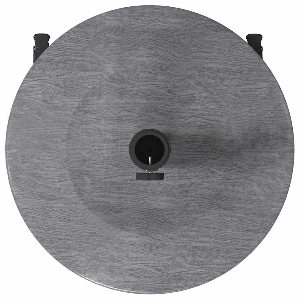 Base per ombrellone 24.8 kg Aspetto Legno Grigio Scuro Rotondo