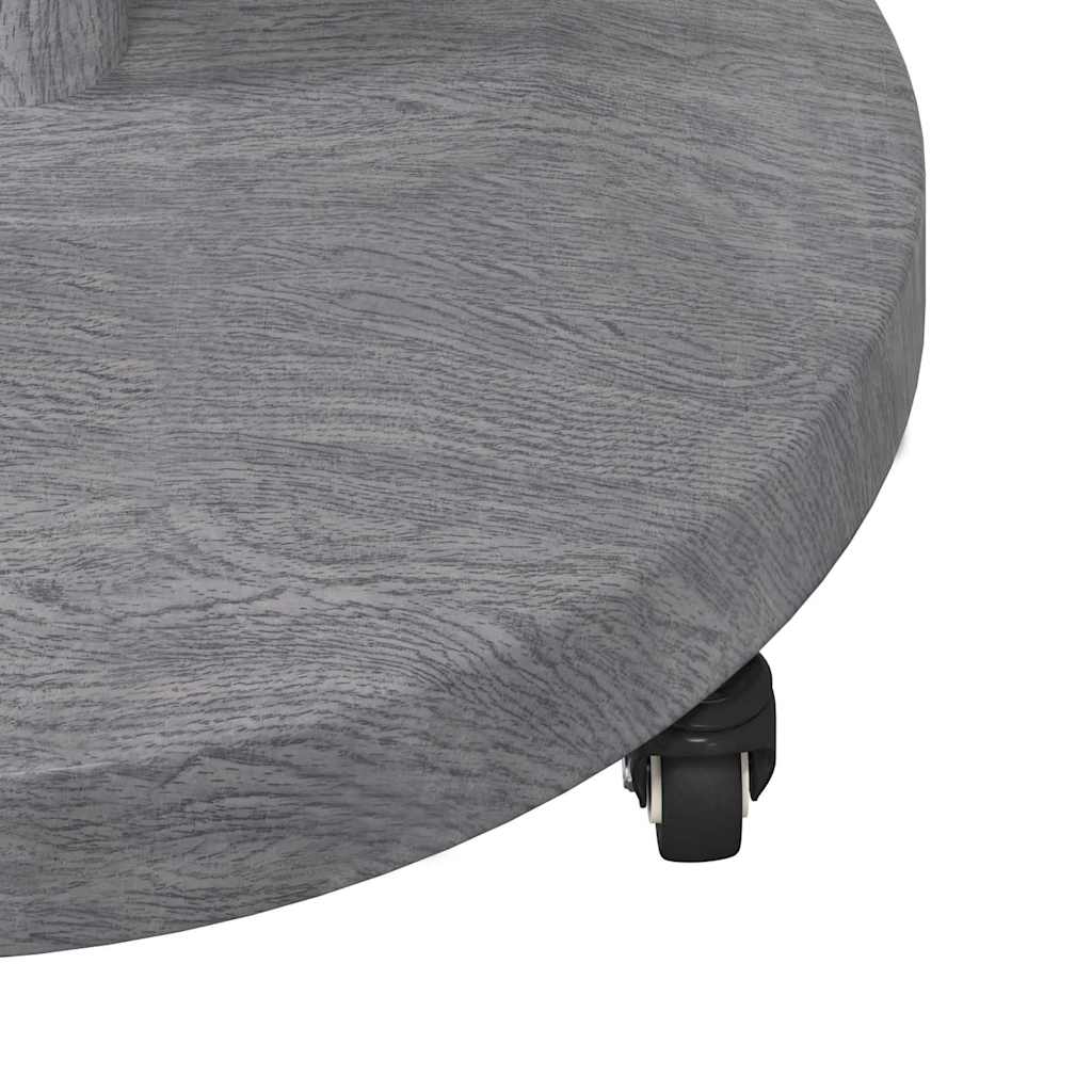 Base per ombrellone 24.8 kg Aspetto Legno Grigio Scuro Rotondo