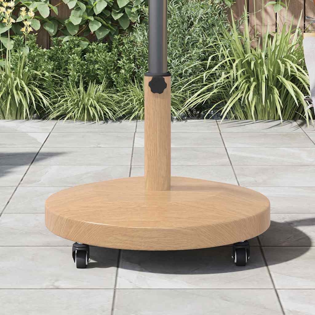 Base per ombrellone 24.8 kg Legno Chiaro Rotondo Regolabile