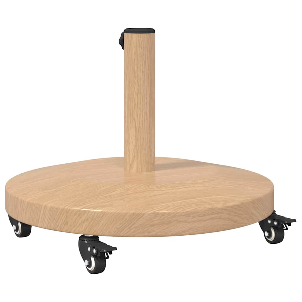 Base per ombrellone 24.8 kg Legno Chiaro Rotondo Regolabile