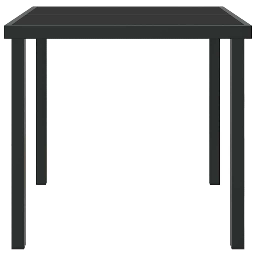 Tavolo da Giardino Nero 80 x 80 x 73 cm Metallo