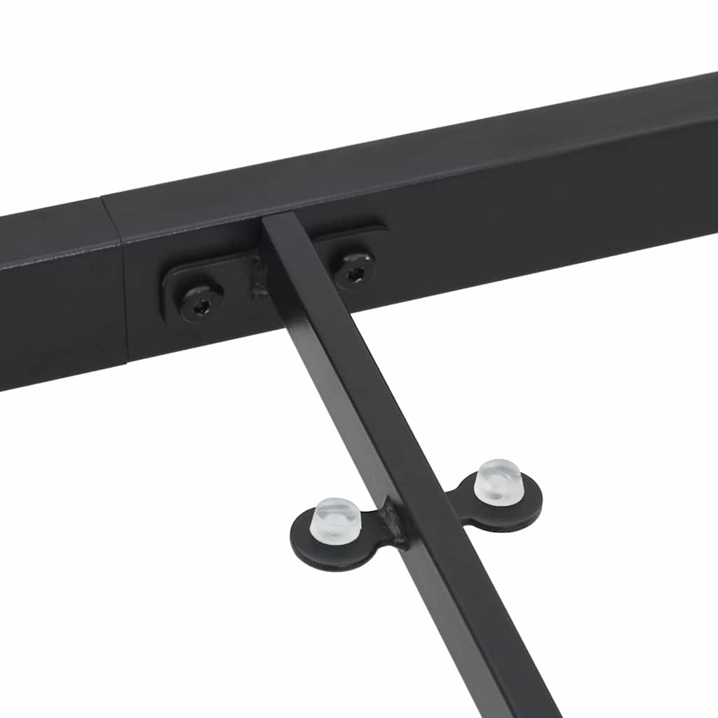 Tavolo da Giardino Nero 160 x 80 x 73 cm Metallo