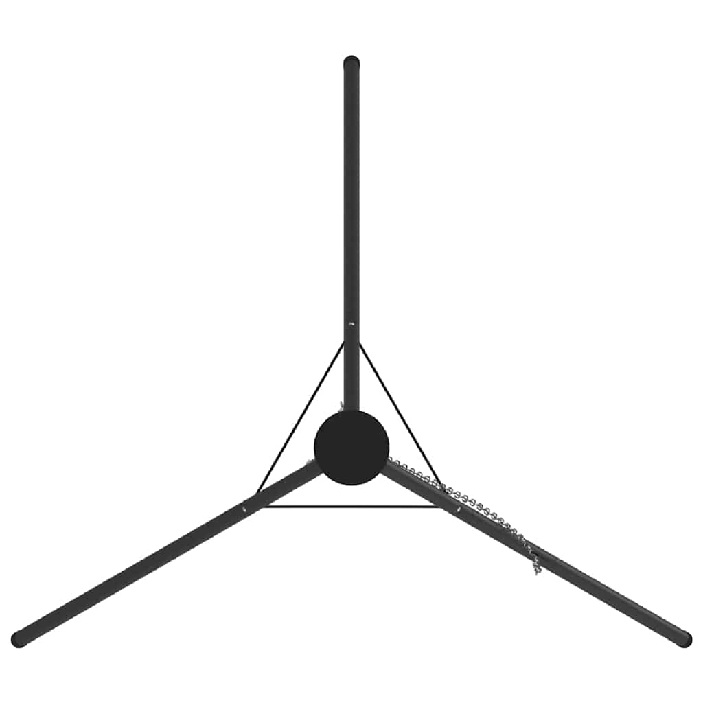 Treppiede da Campeggio Nero 92 x 92 x 191,5 cm Acciaio