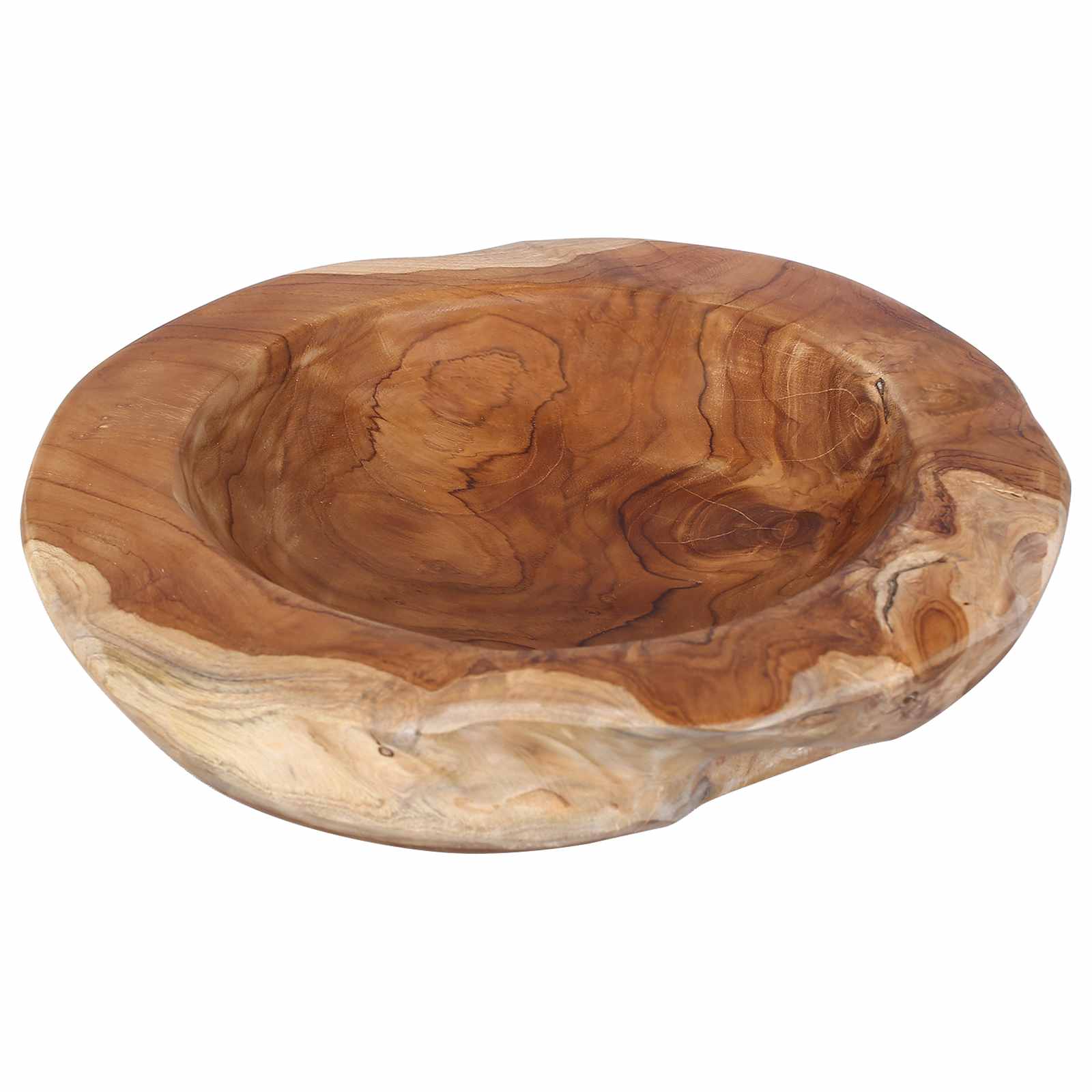 Portafrutta JEPARA Ø 30 cm Legno di teak massello Rotondo