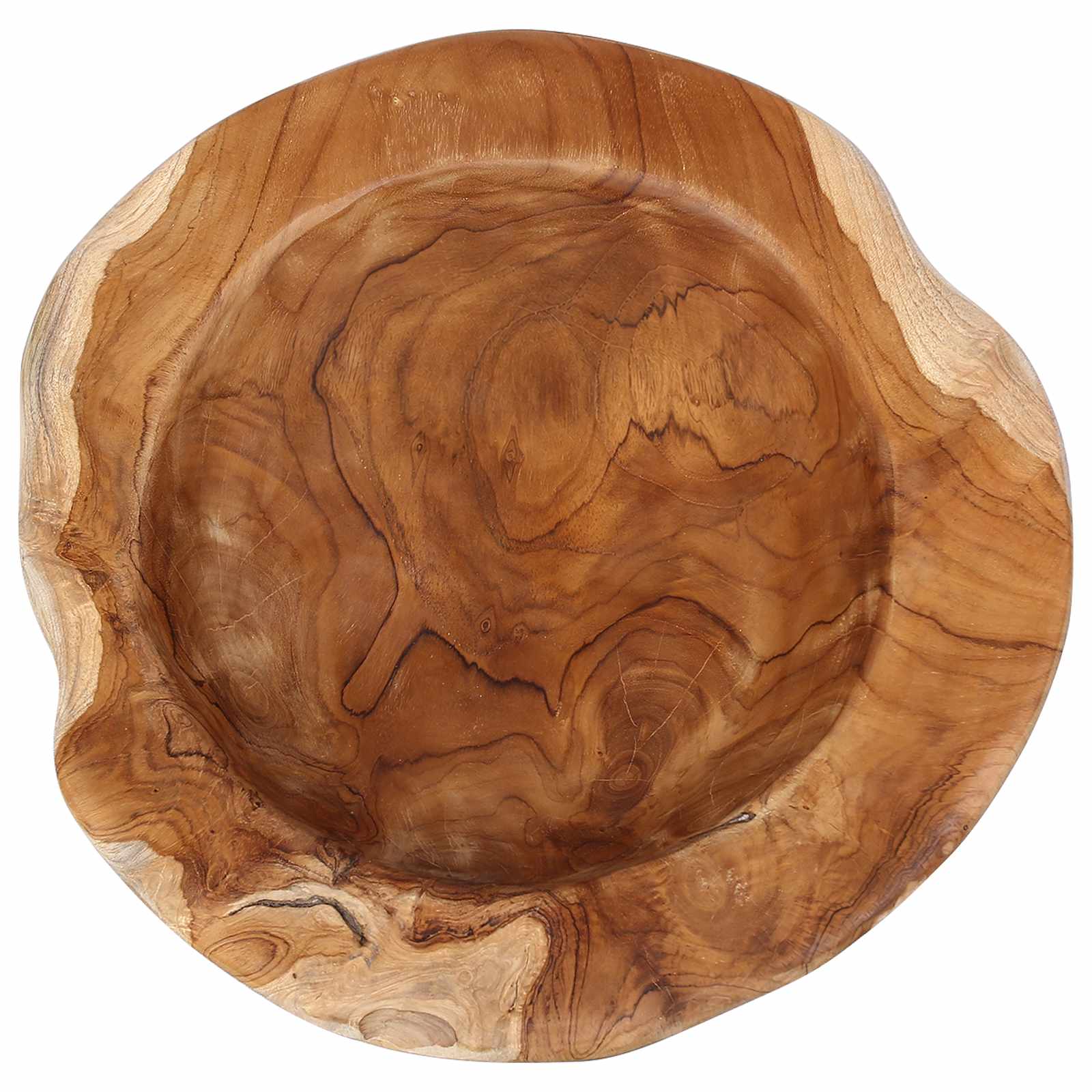 Portafrutta JEPARA Ø 30 cm Legno di teak massello Rotondo