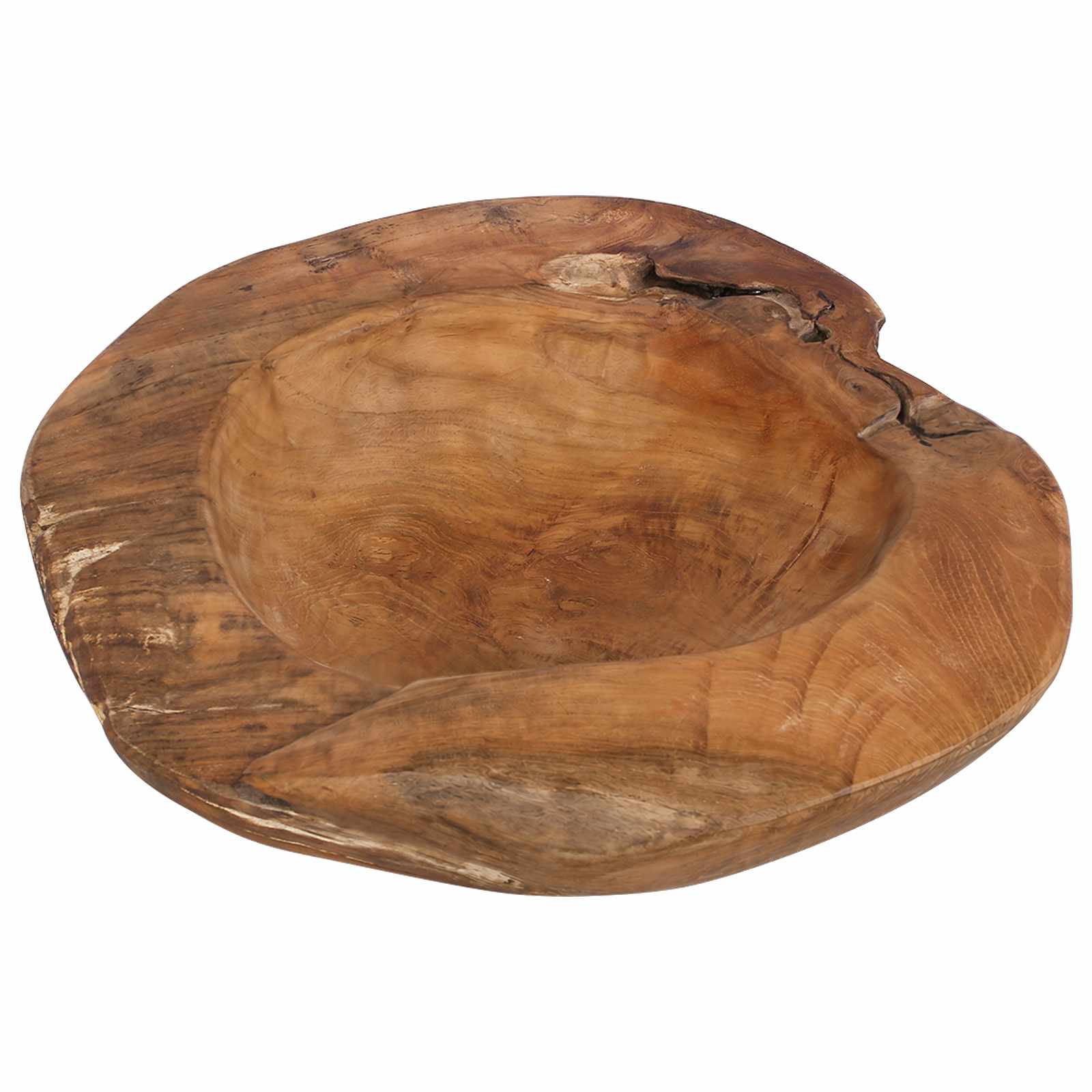 Portafrutta JEPARA Ø 40 cm Legno di teak massello Rotondo