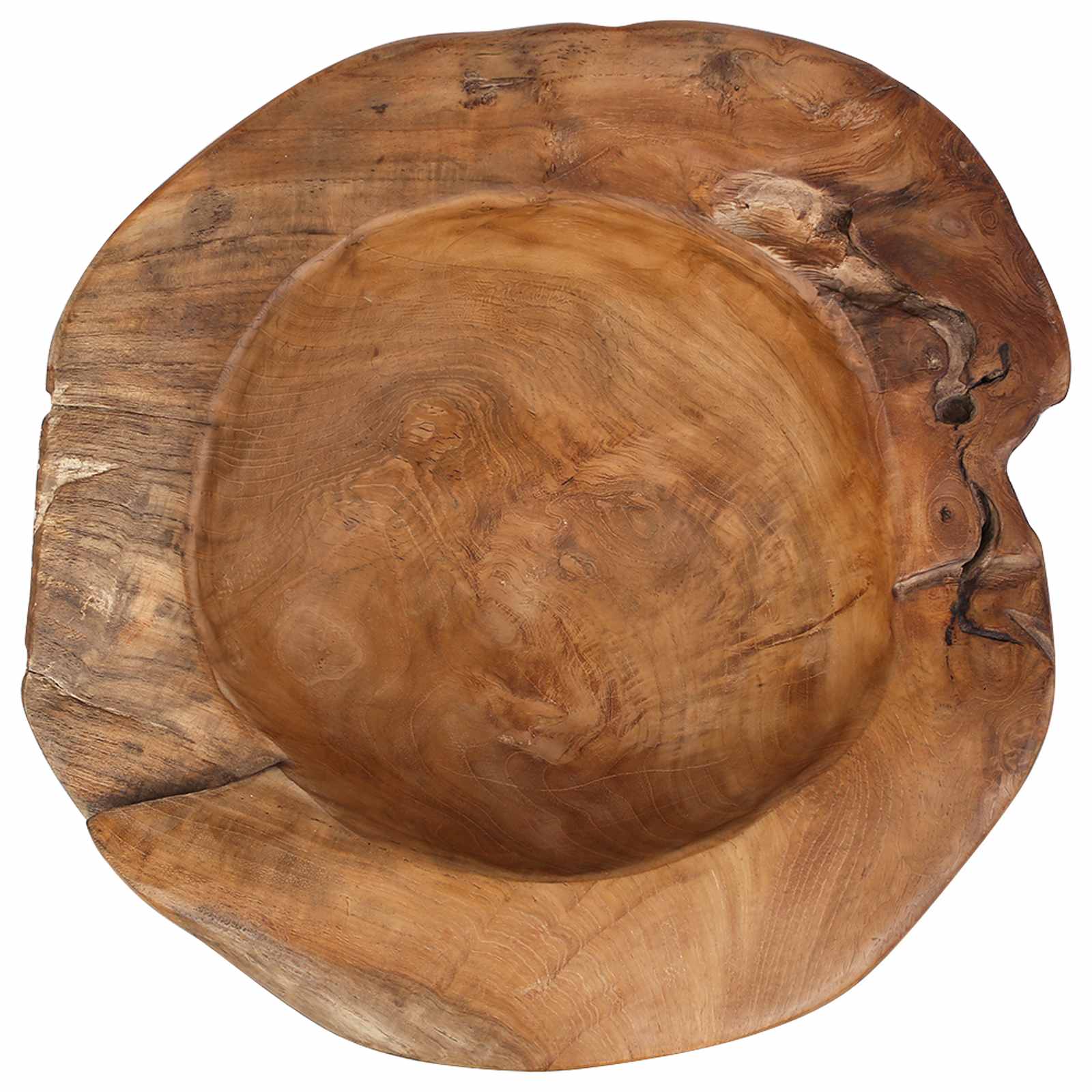 Portafrutta JEPARA Ø 40 cm Legno di teak massello Rotondo