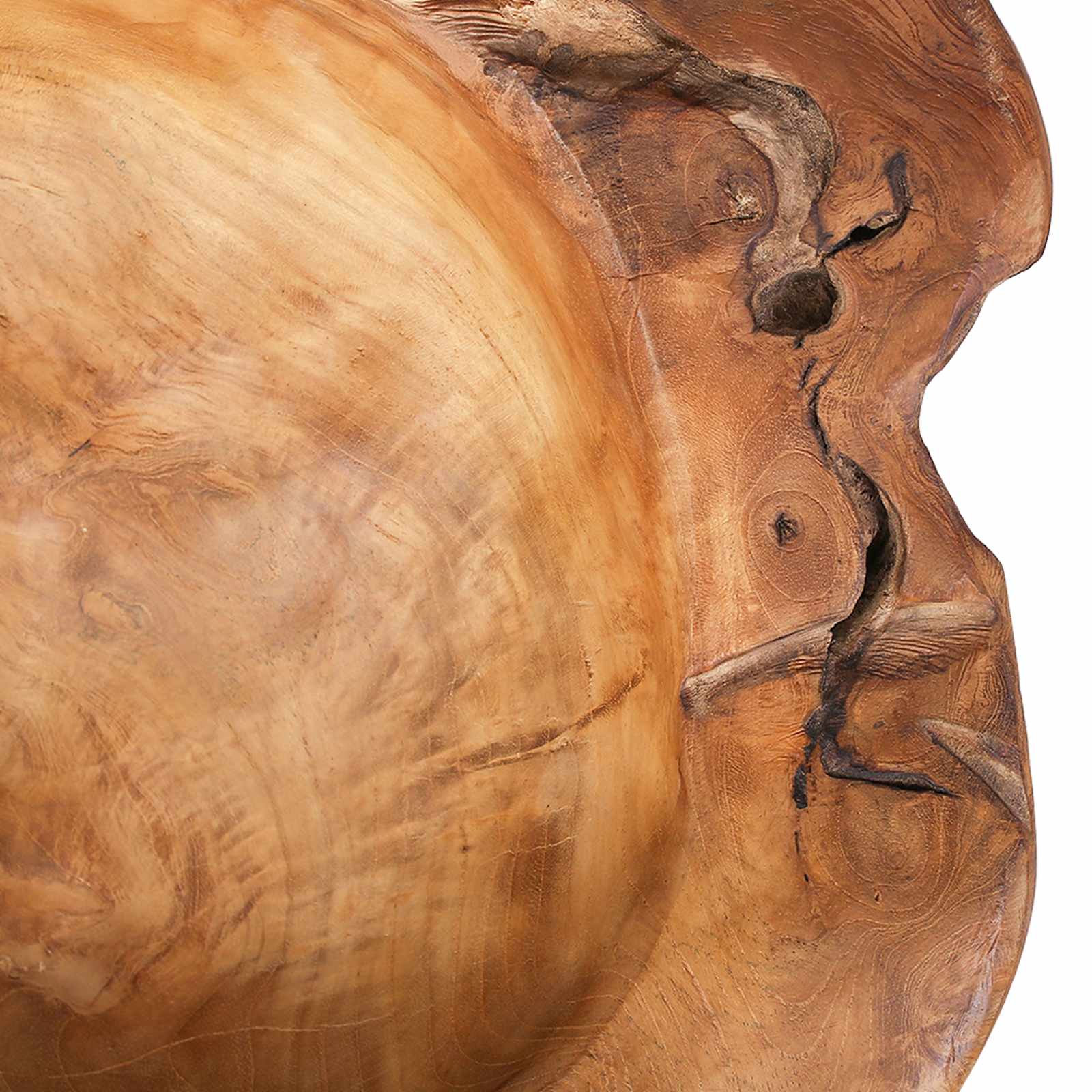 Portafrutta JEPARA Ø 40 cm Legno di teak massello Rotondo