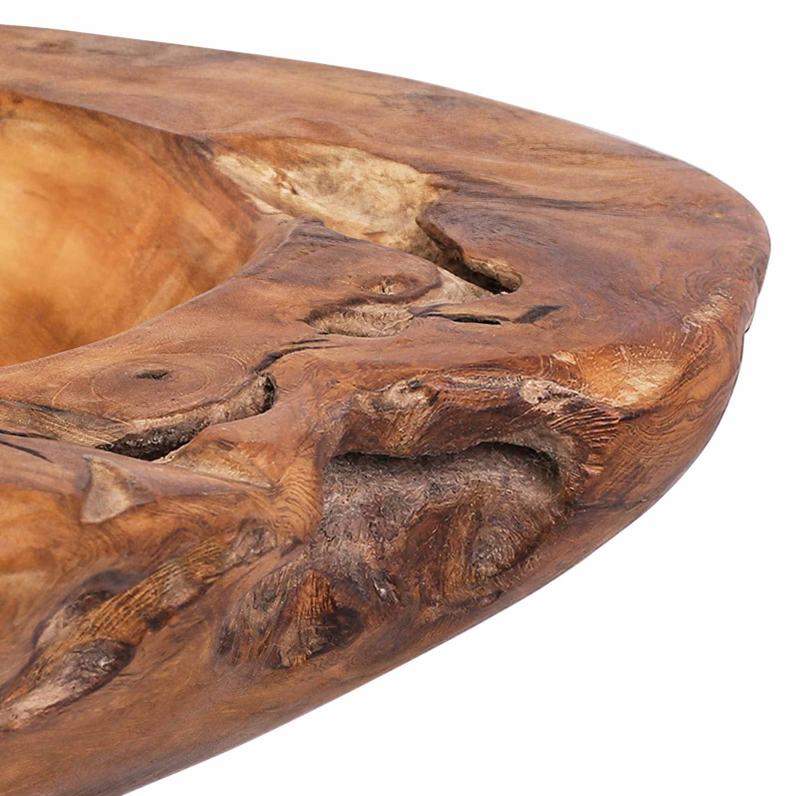 Portafrutta JEPARA Ø 40 cm Legno di teak massello Rotondo