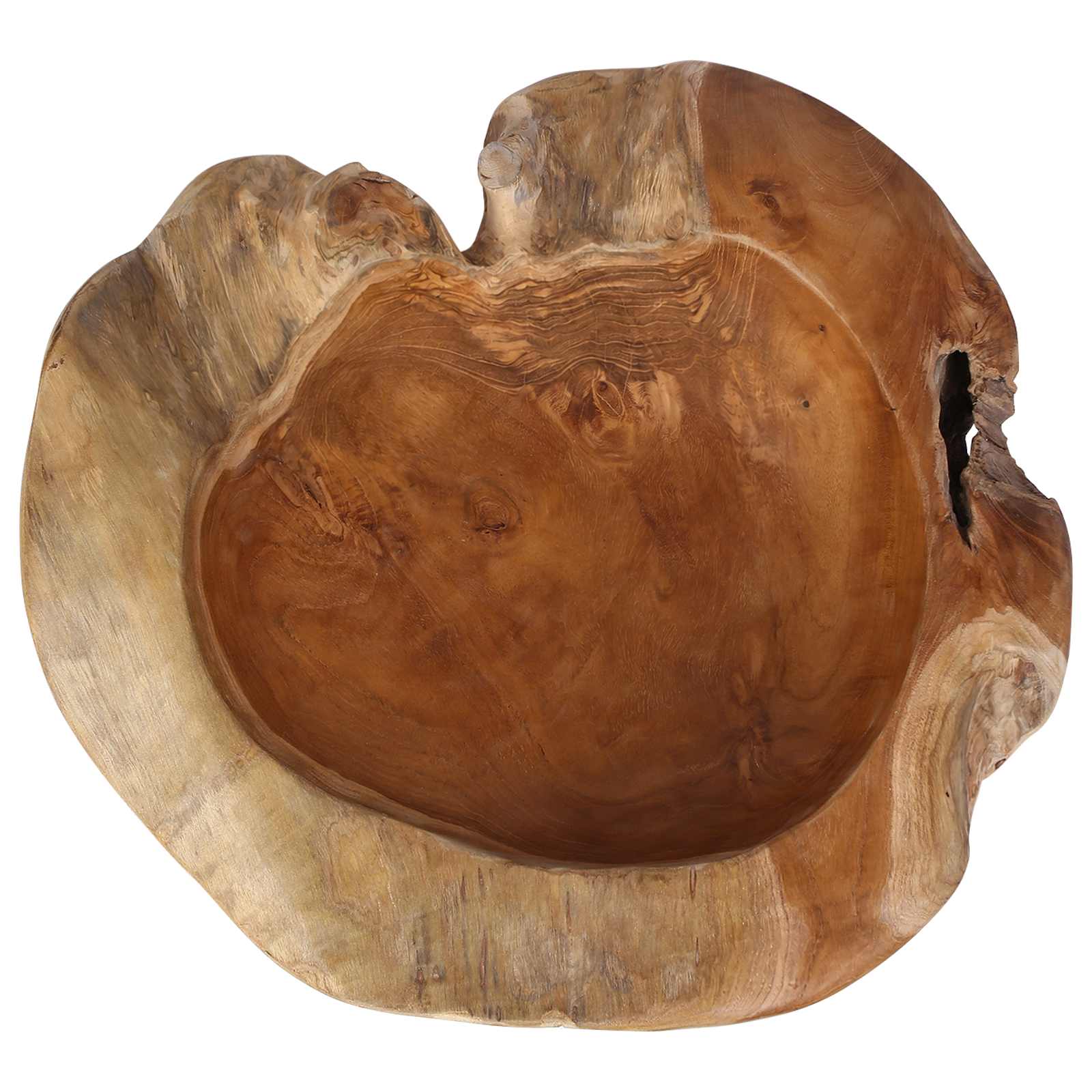 Portafrutta JEPARA Ø 50 cm Legno di teak massello Rotondo