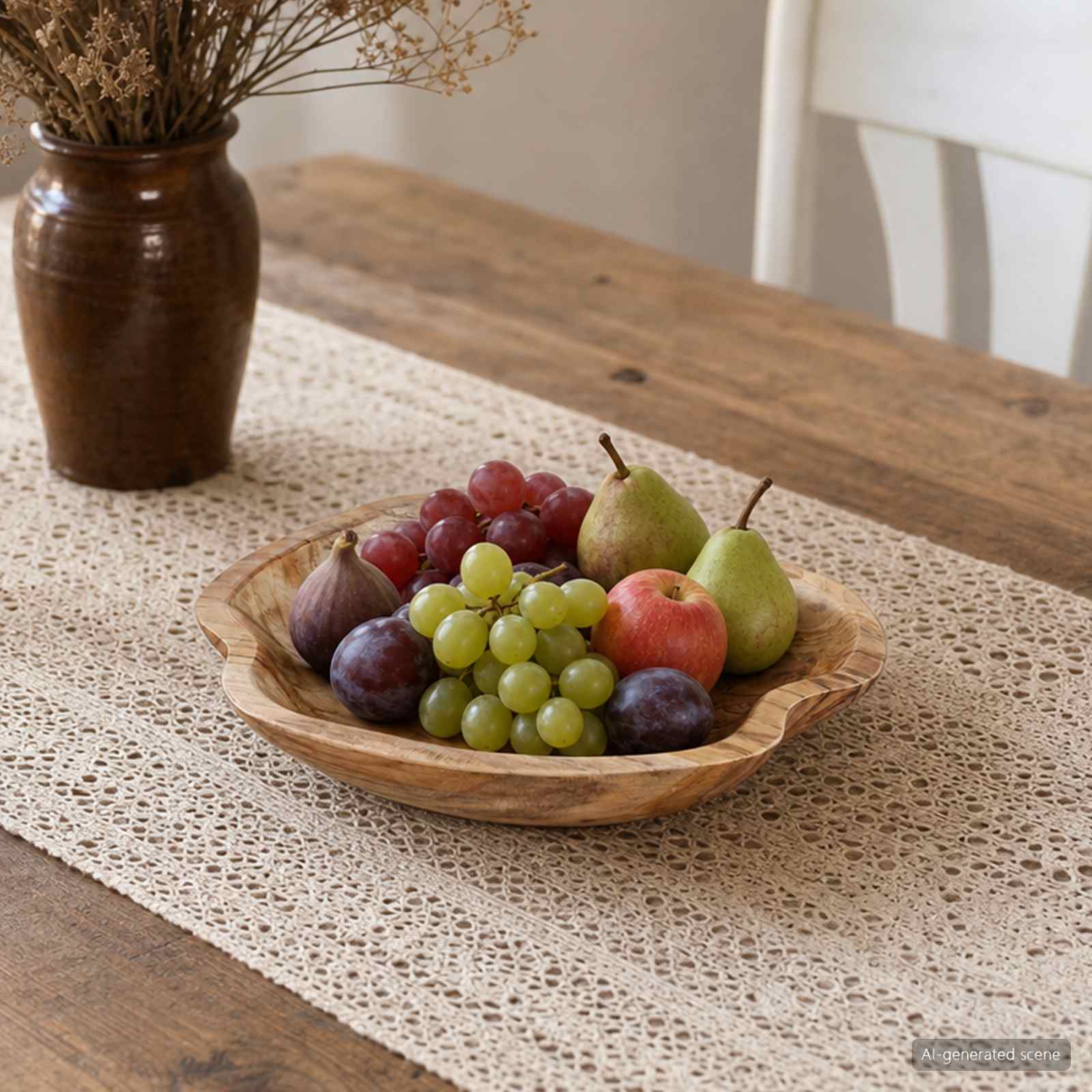 Portafrutta JEPARA Marrone Teak Ø 30 cm