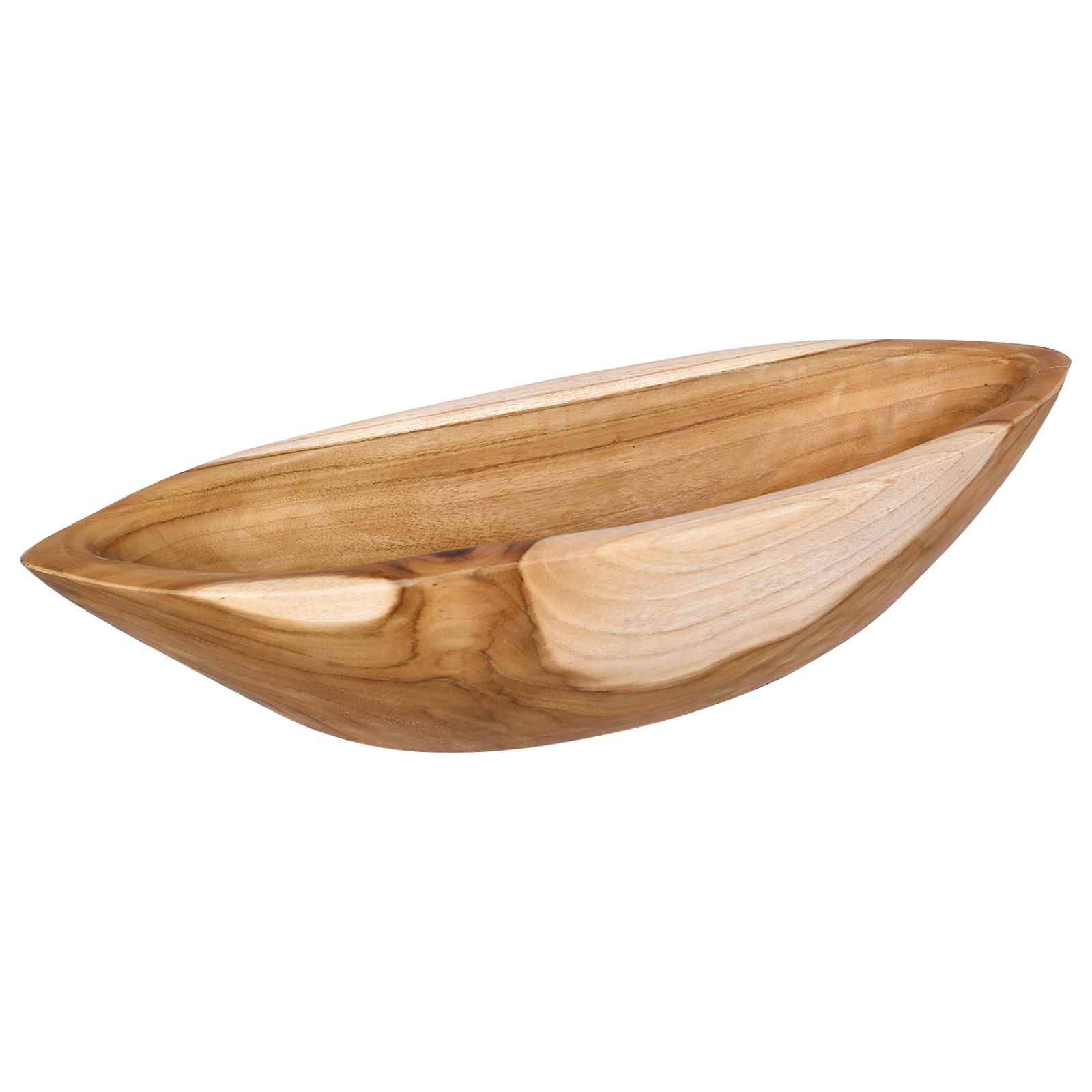 Fruit Bowl JEPARA Teak Brown 46 x 16 x 11 cm