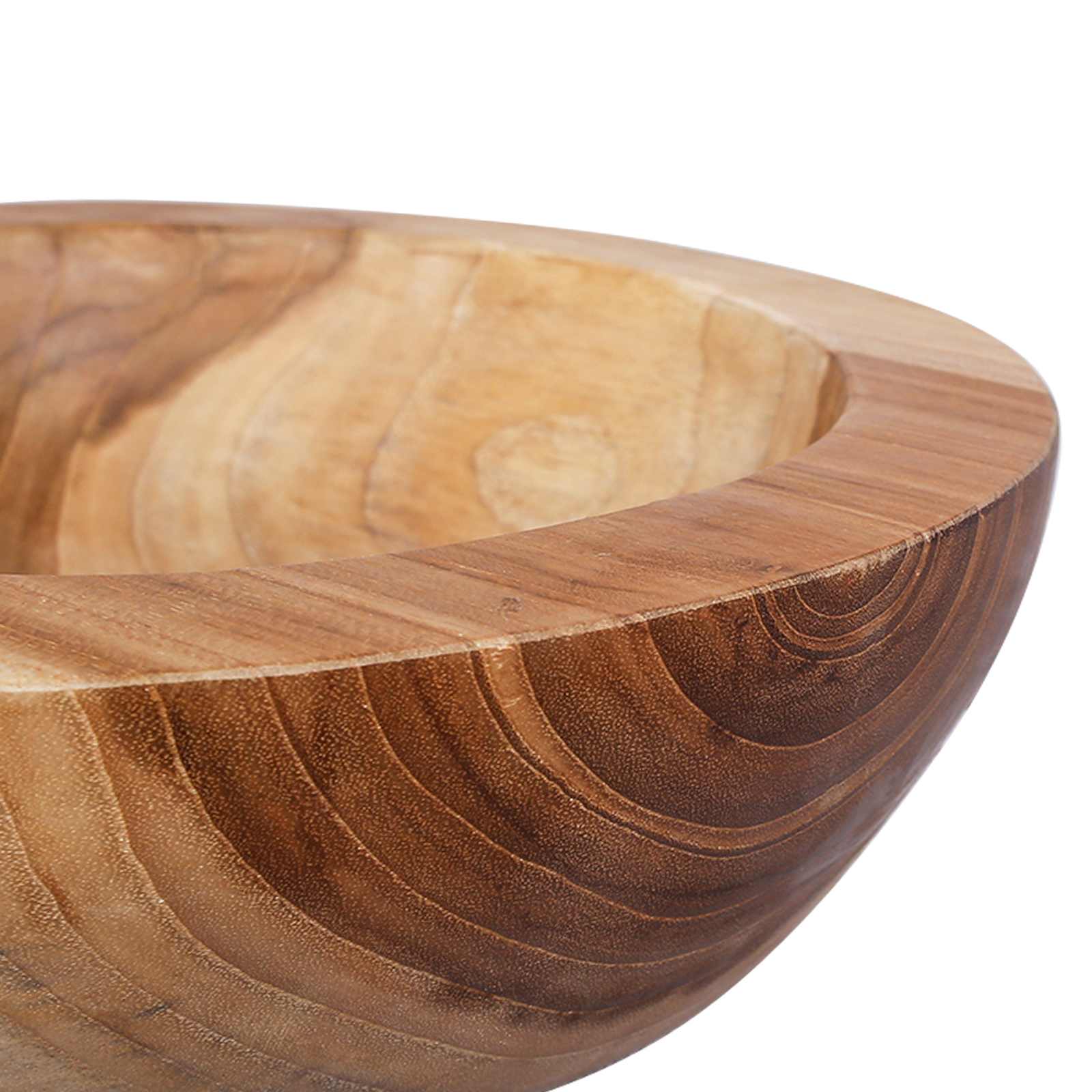 Portafrutta JEPARA 2 pz Marrone Teak Legno di teak solido
