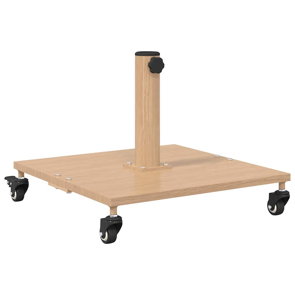 Base per ombrellone 26.75 kg Legno Chiaro Quadrato Regolabile