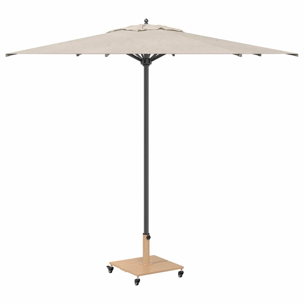 Base per ombrellone 26.75 kg Legno Chiaro Quadrato Regolabile
