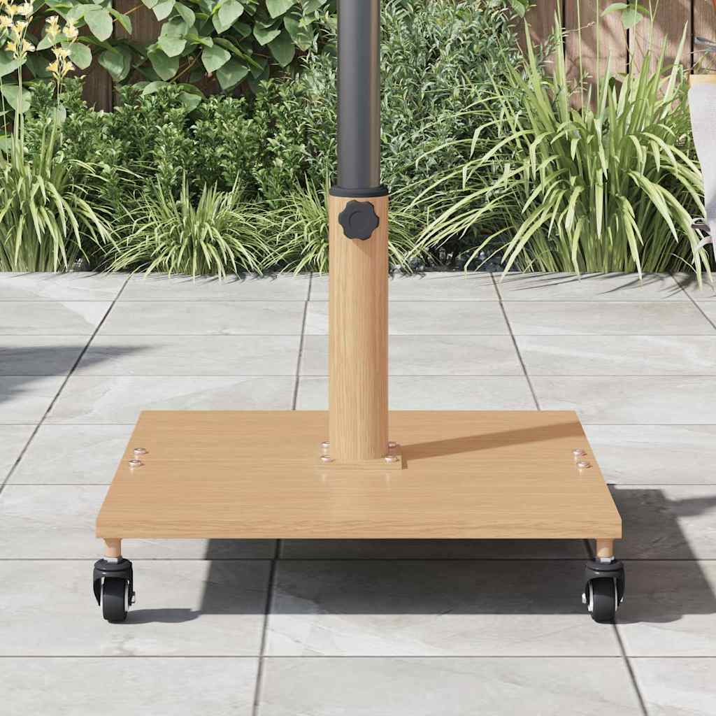 Base per ombrellone 26.75 kg Legno Chiaro Quadrato Regolabile