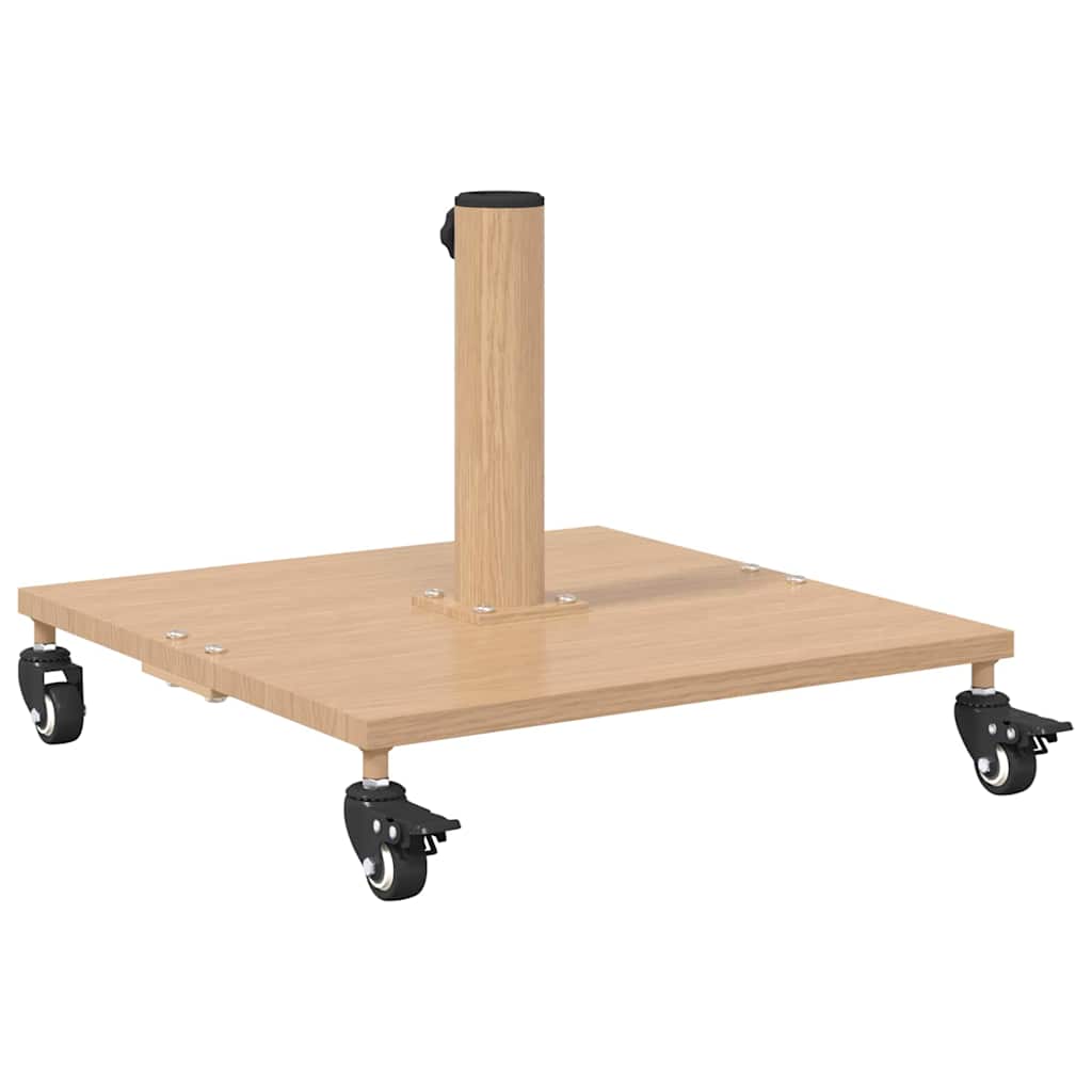 Base per ombrellone 26.75 kg Legno Chiaro Quadrato Regolabile