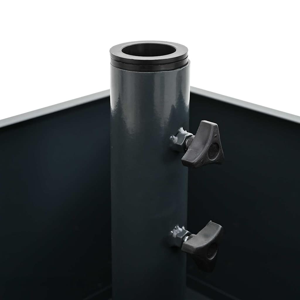 Base per ombrellone Antracite 45 x 45 x 45 cm Acciaio