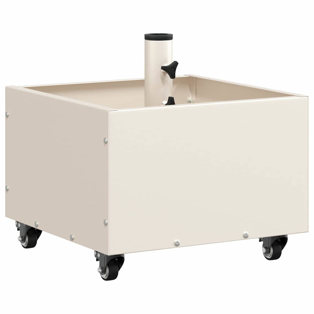 Base per ombrellone Bianco 45 x 45 x 45 cm Acciaio