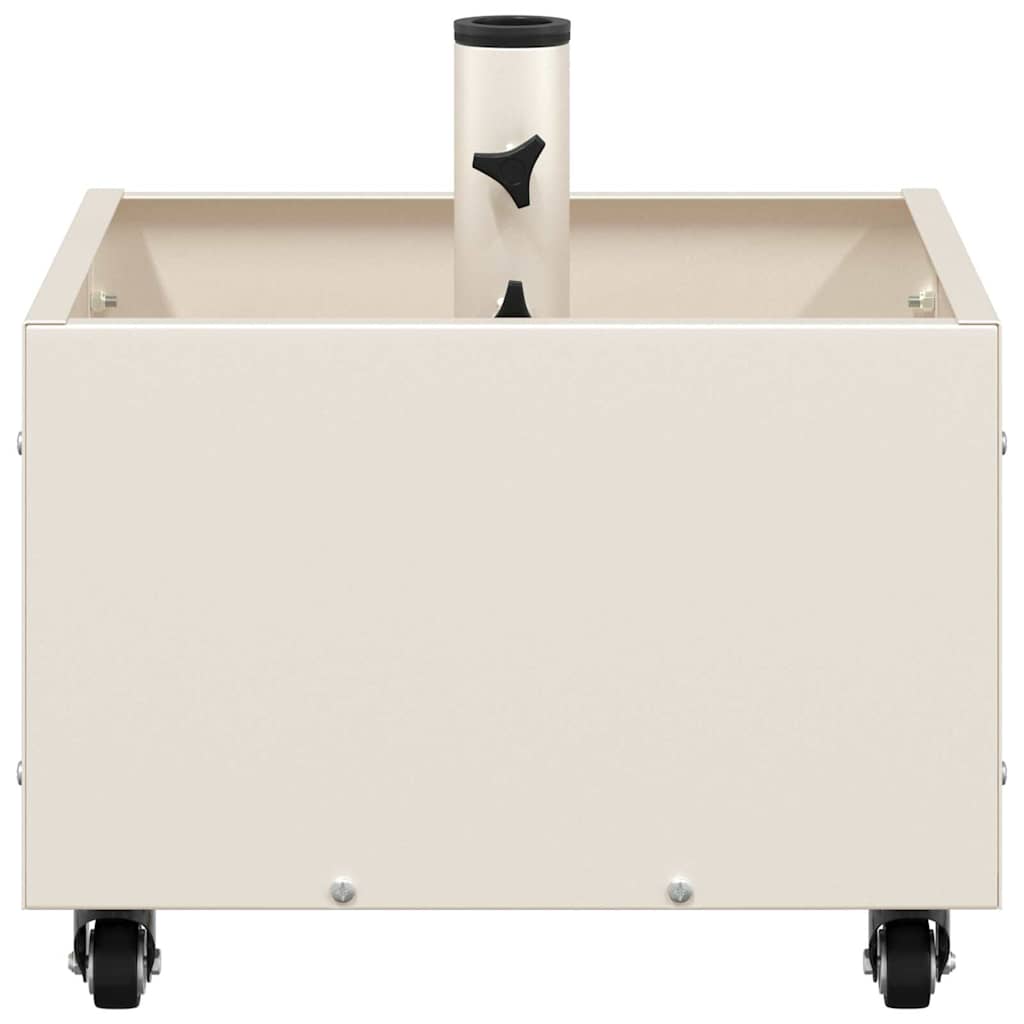 Base per ombrellone Bianco 45 x 45 x 45 cm Acciaio