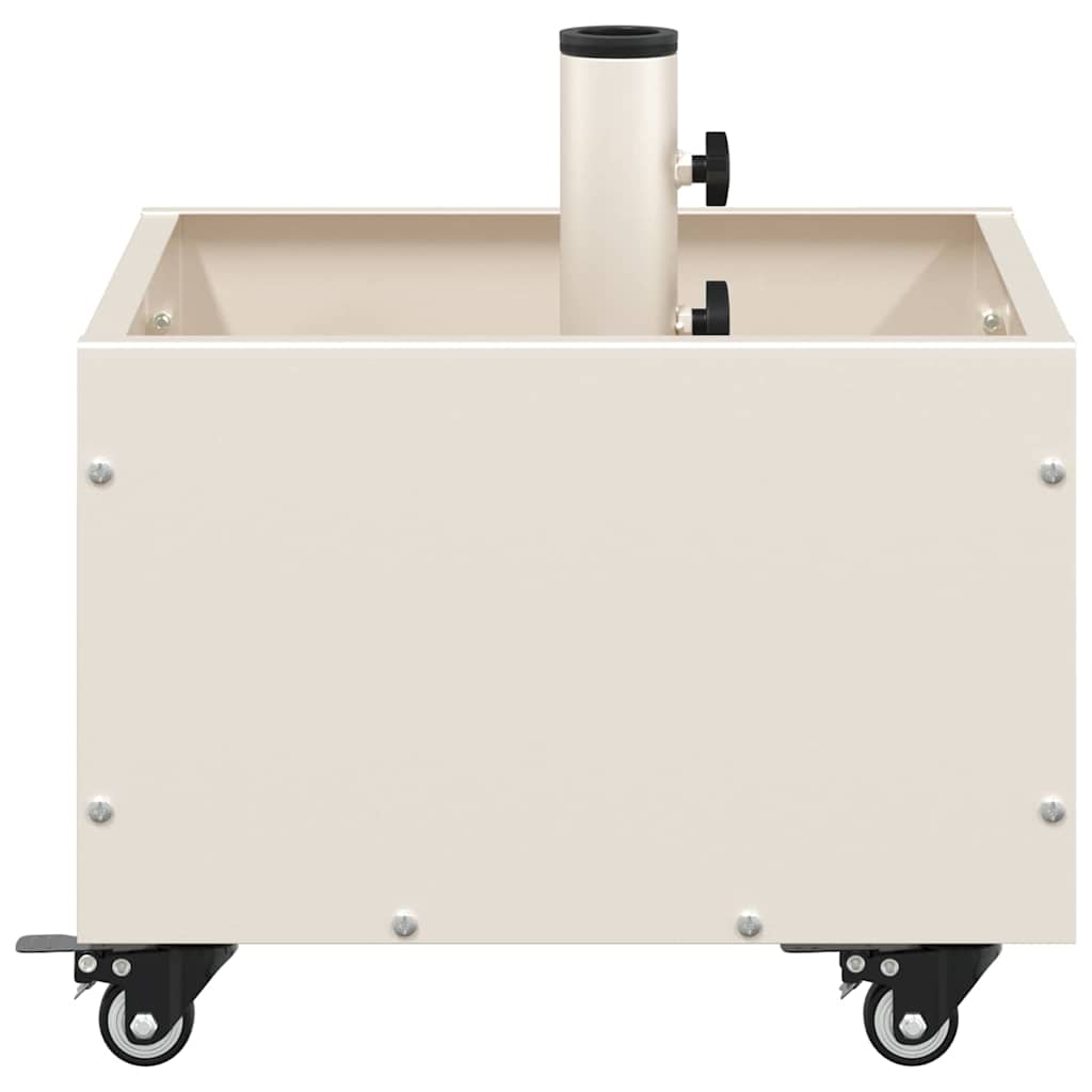 Base per ombrellone Bianco 45 x 45 x 45 cm Acciaio