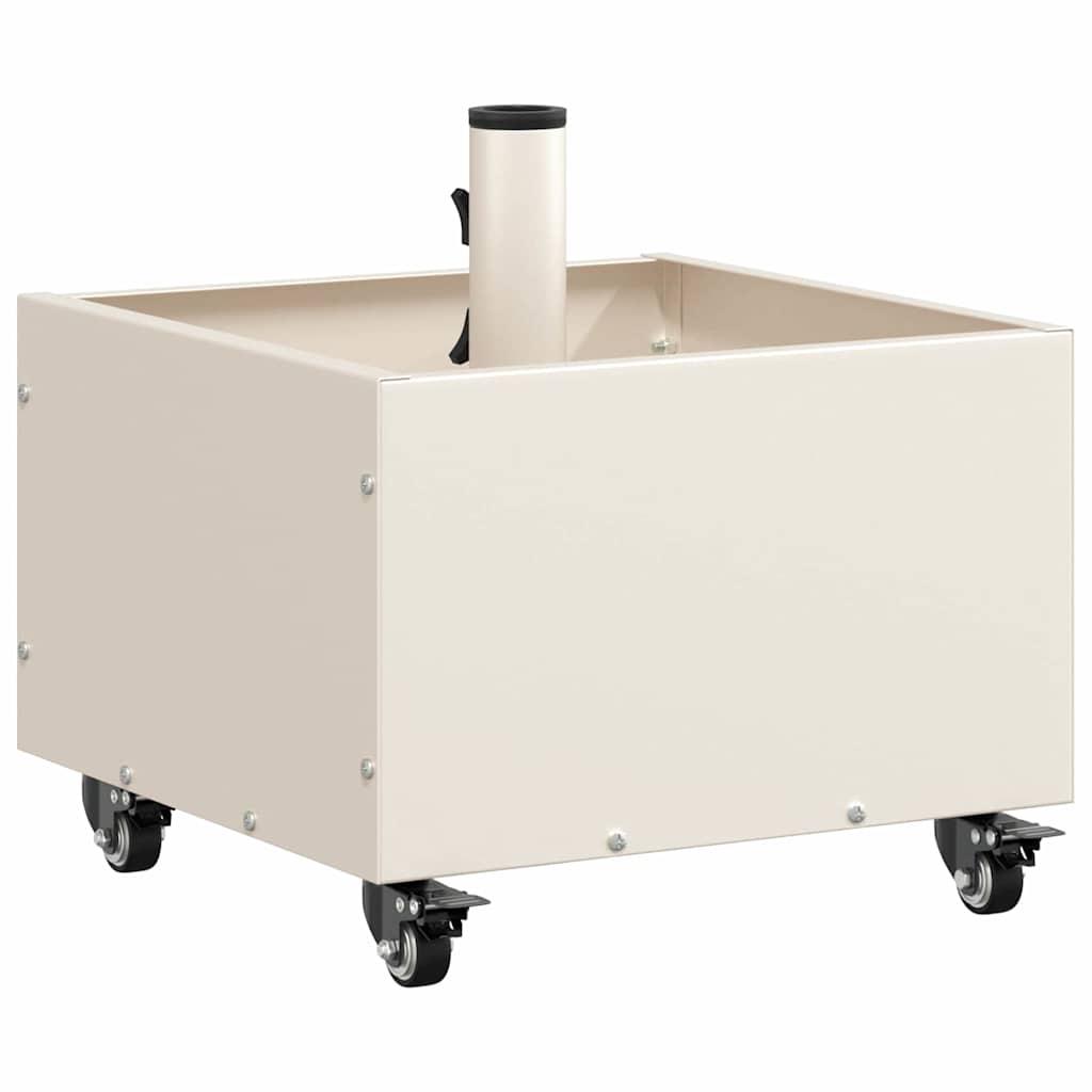Base per ombrellone Bianco 45 x 45 x 45 cm Acciaio
