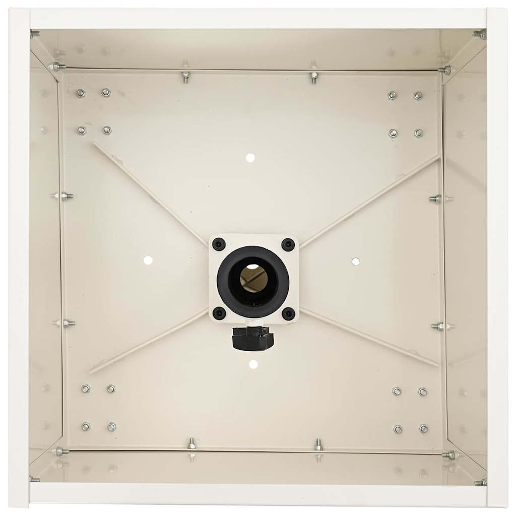 Base per ombrellone Bianco 45 x 45 x 45 cm Acciaio