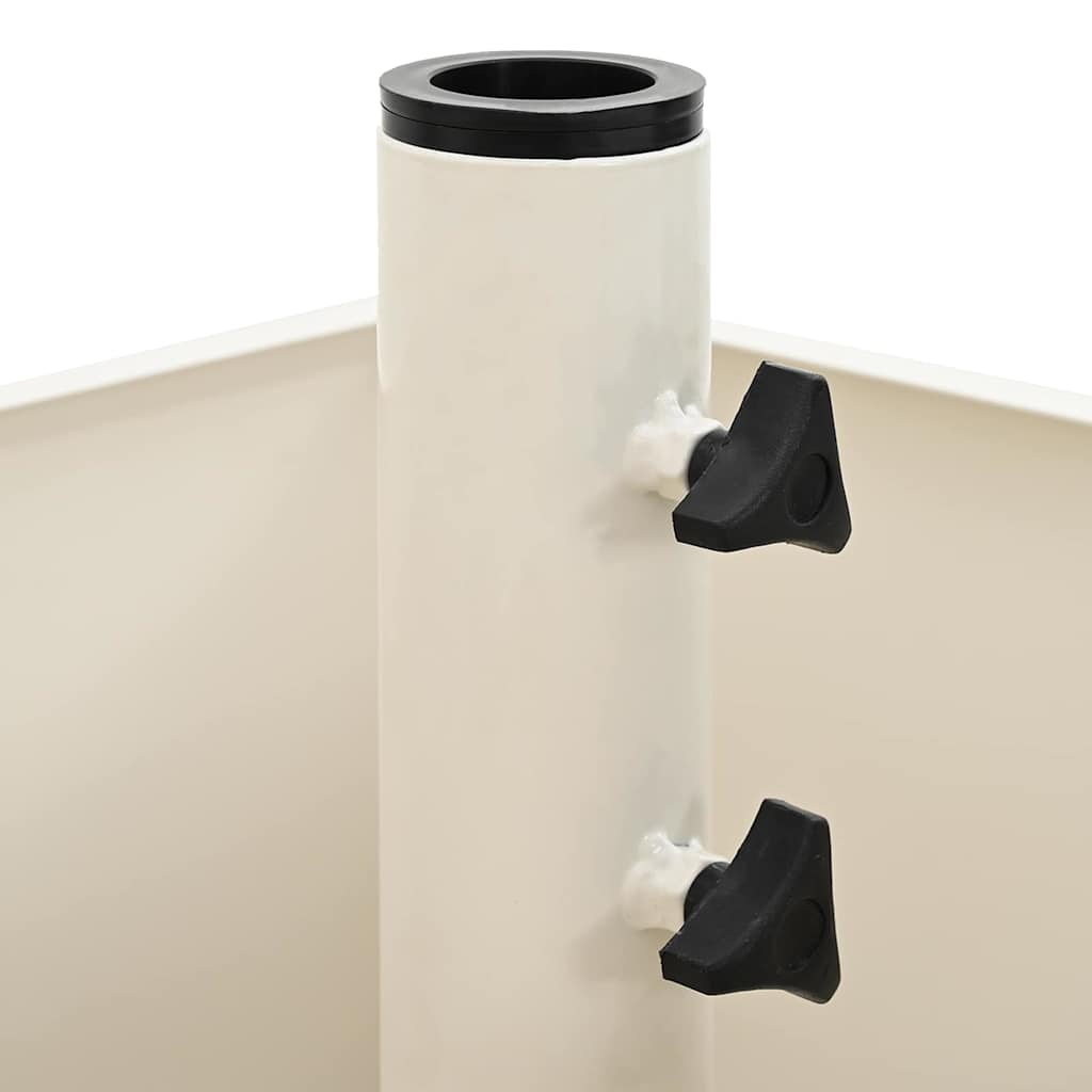 Base per ombrellone Bianco 45 x 45 x 45 cm Acciaio