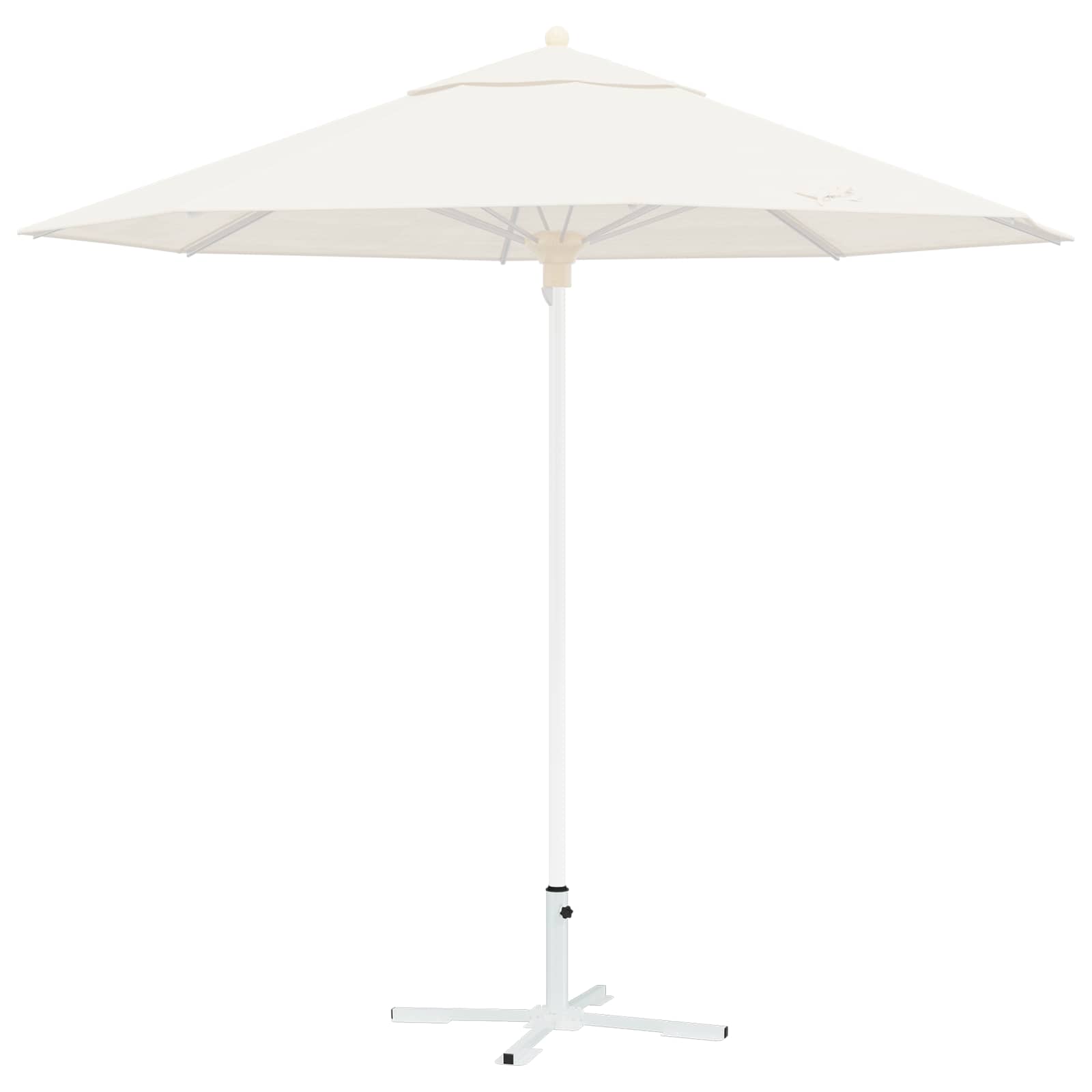 Supporto Parasol Bianco Acciaio