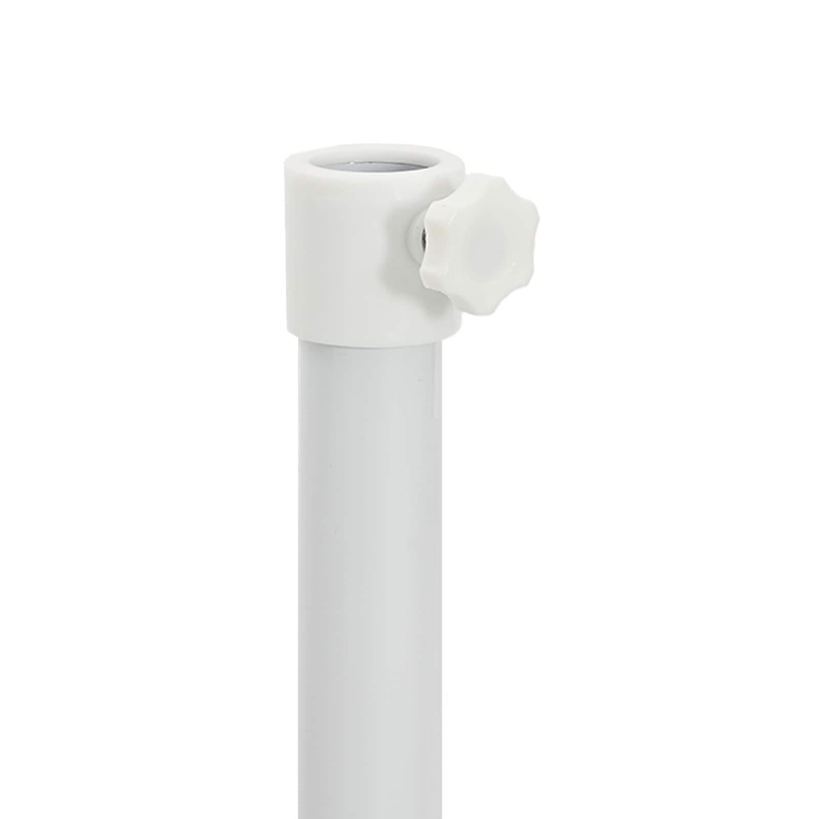 Supporto Parasol Bianco Acciaio per 25-32 mm Palo