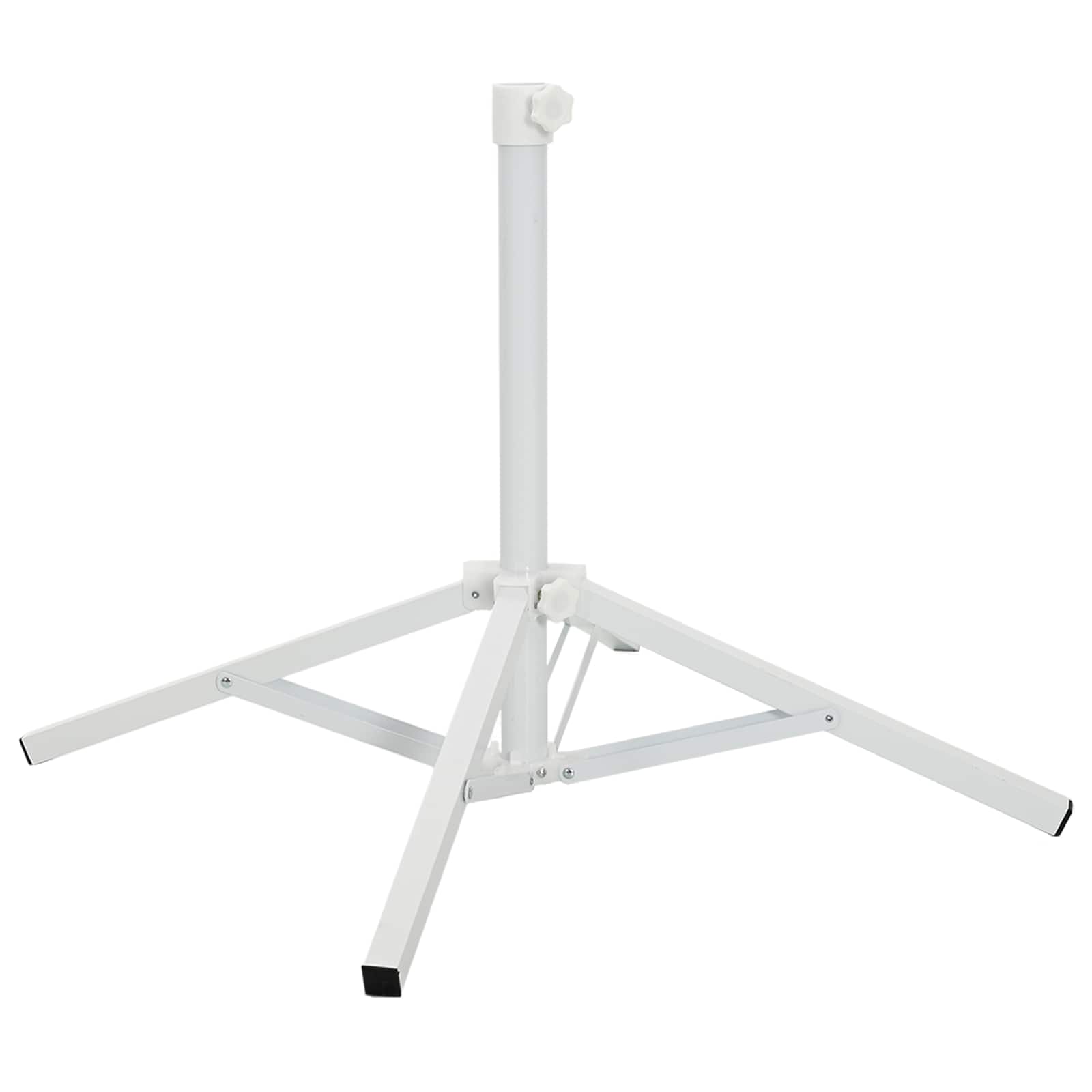 Supporto Parasol Bianco Acciaio per 25-32 mm Palo