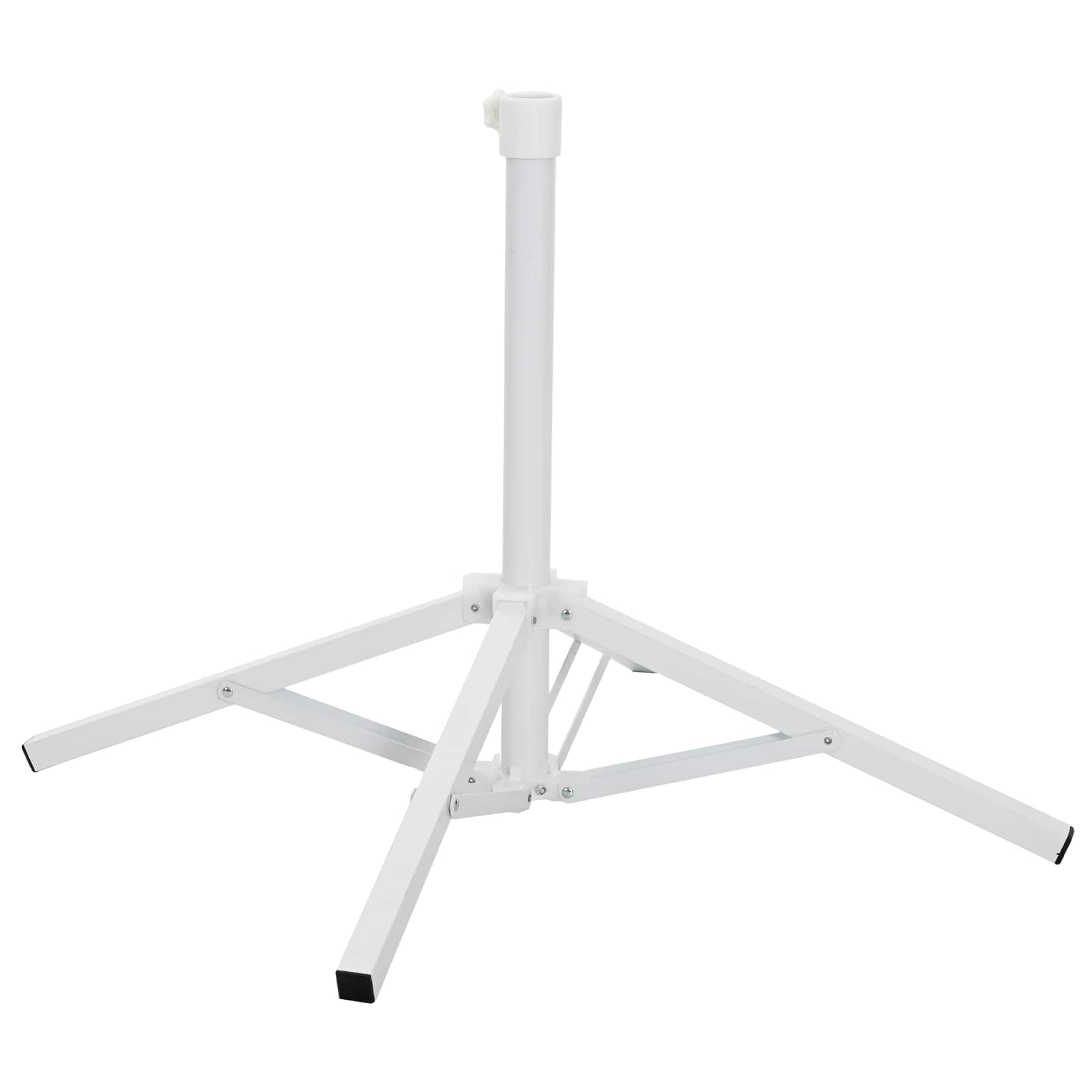 Supporto Parasol Bianco Acciaio per 25-32 mm Palo