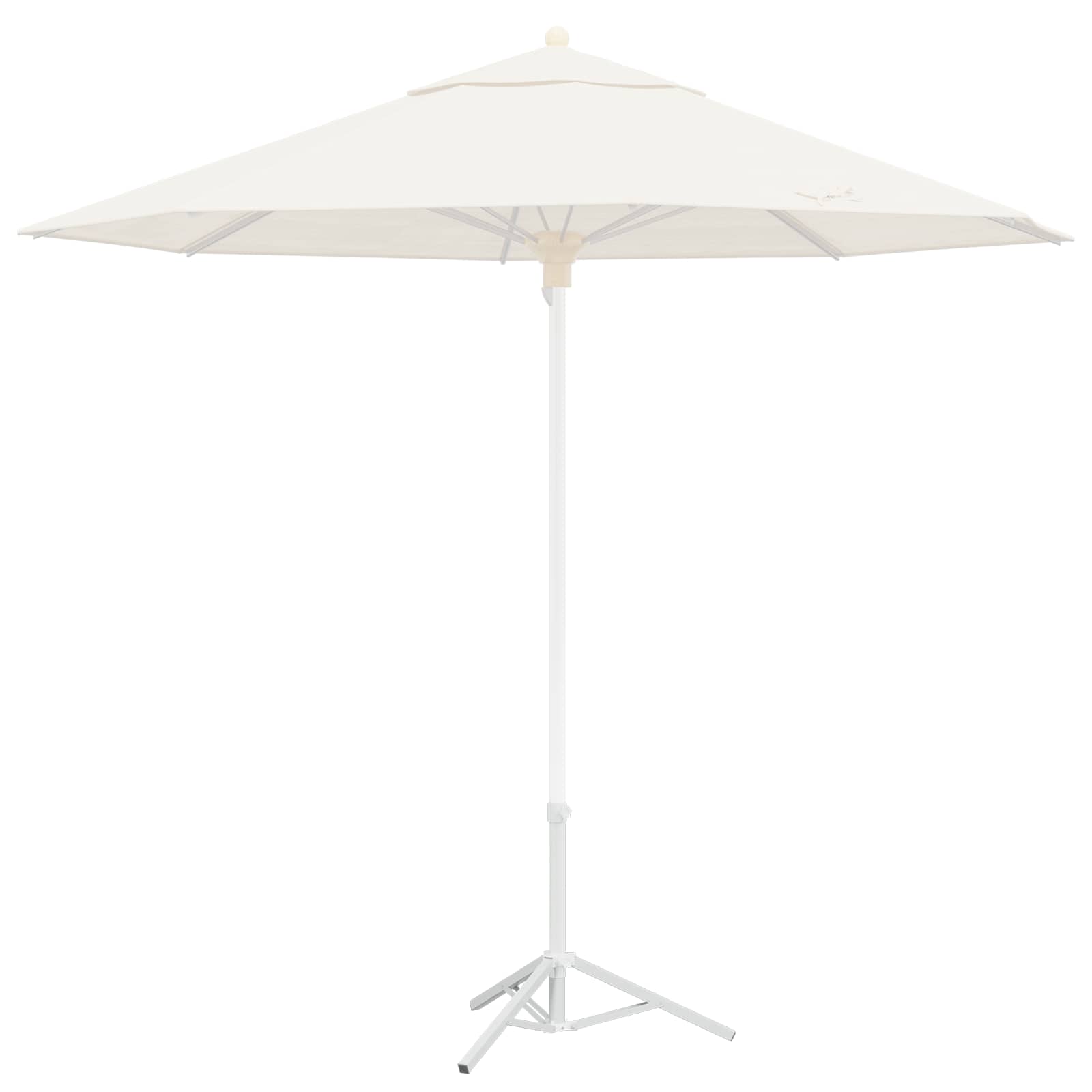 Supporto Parasol Bianco Acciaio for 25-32 mm Pole