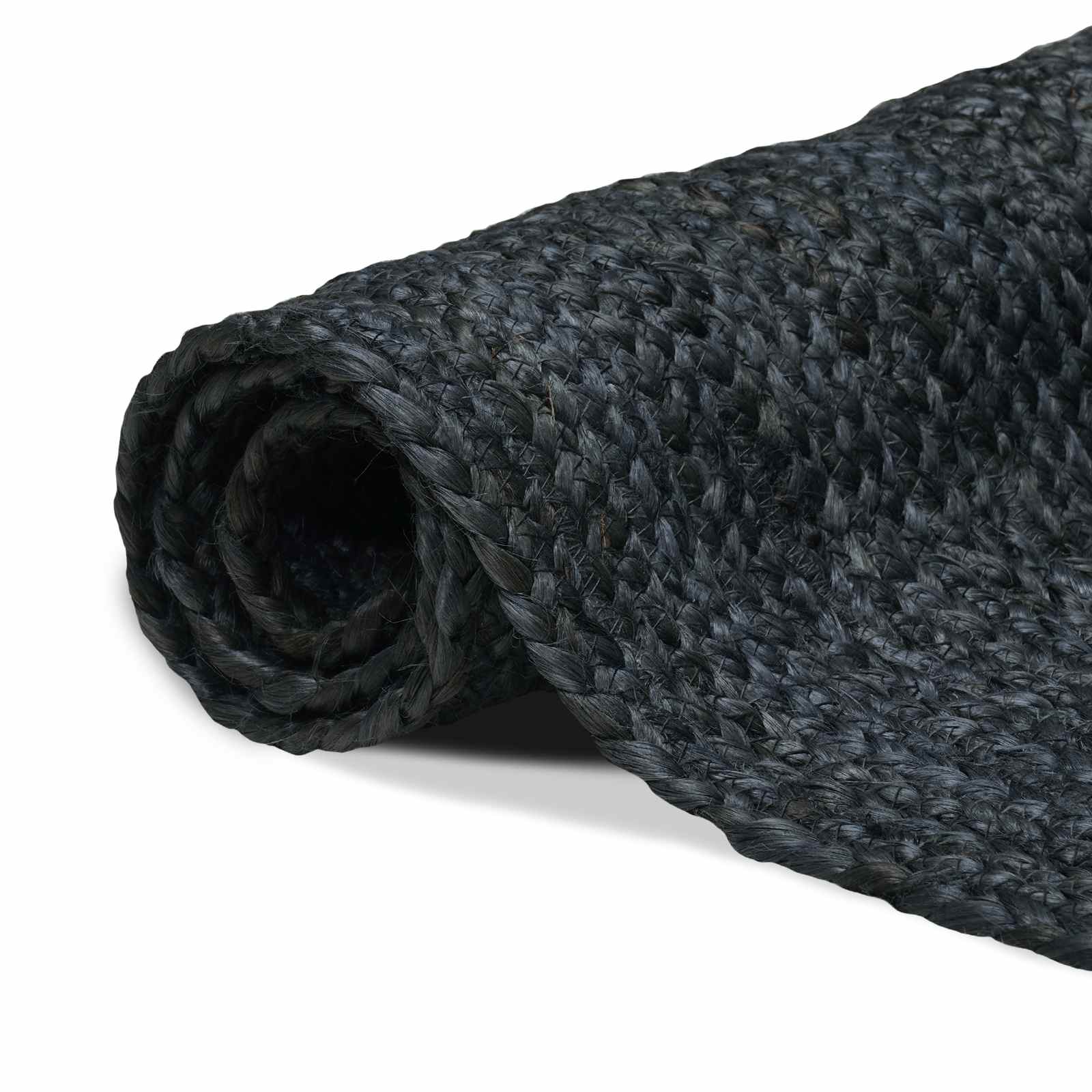 Tappeto da Area Grigio Scuro 60 x 250 cm Juta