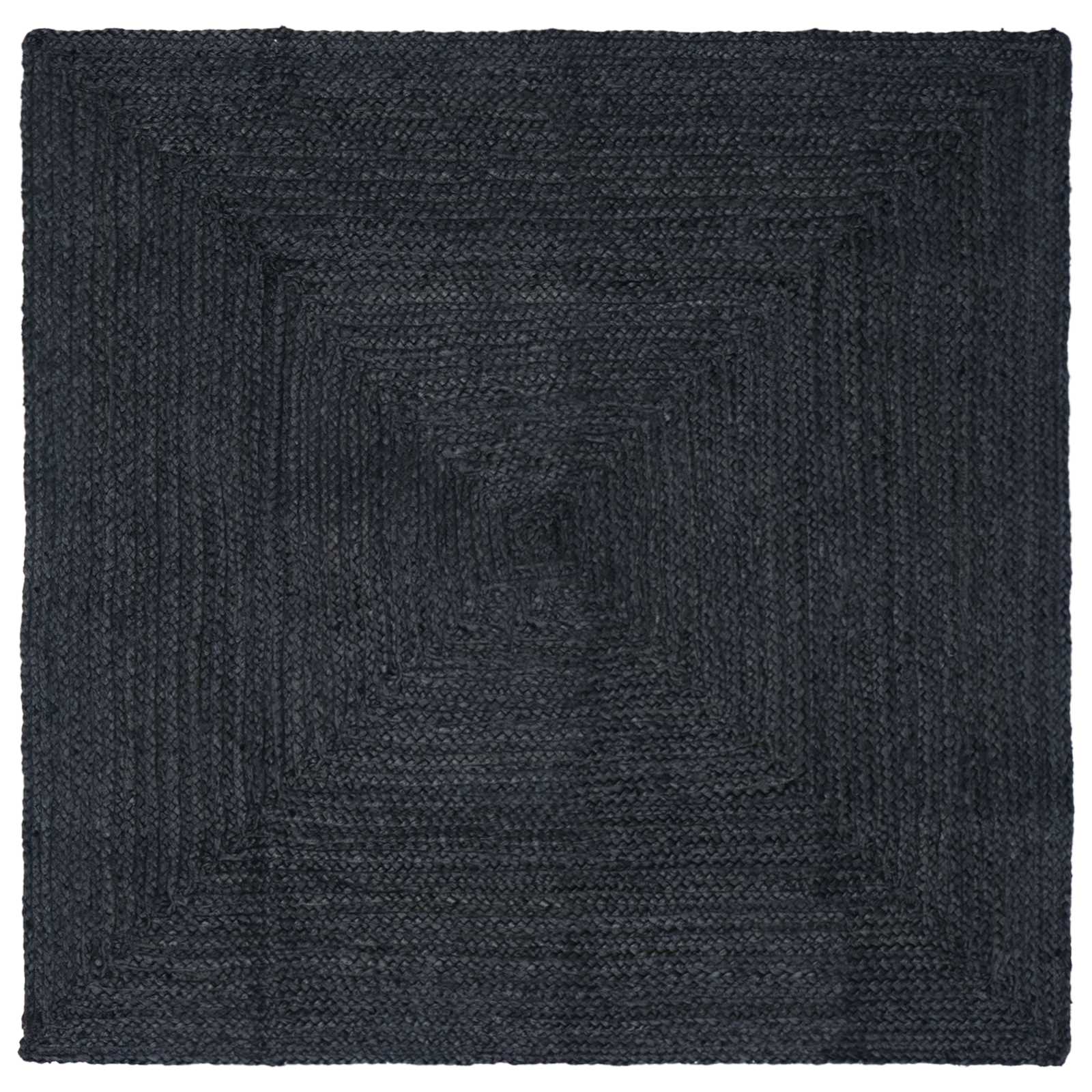 Tappeto da Area Grigio Scuro 200 x 200 cm Juta