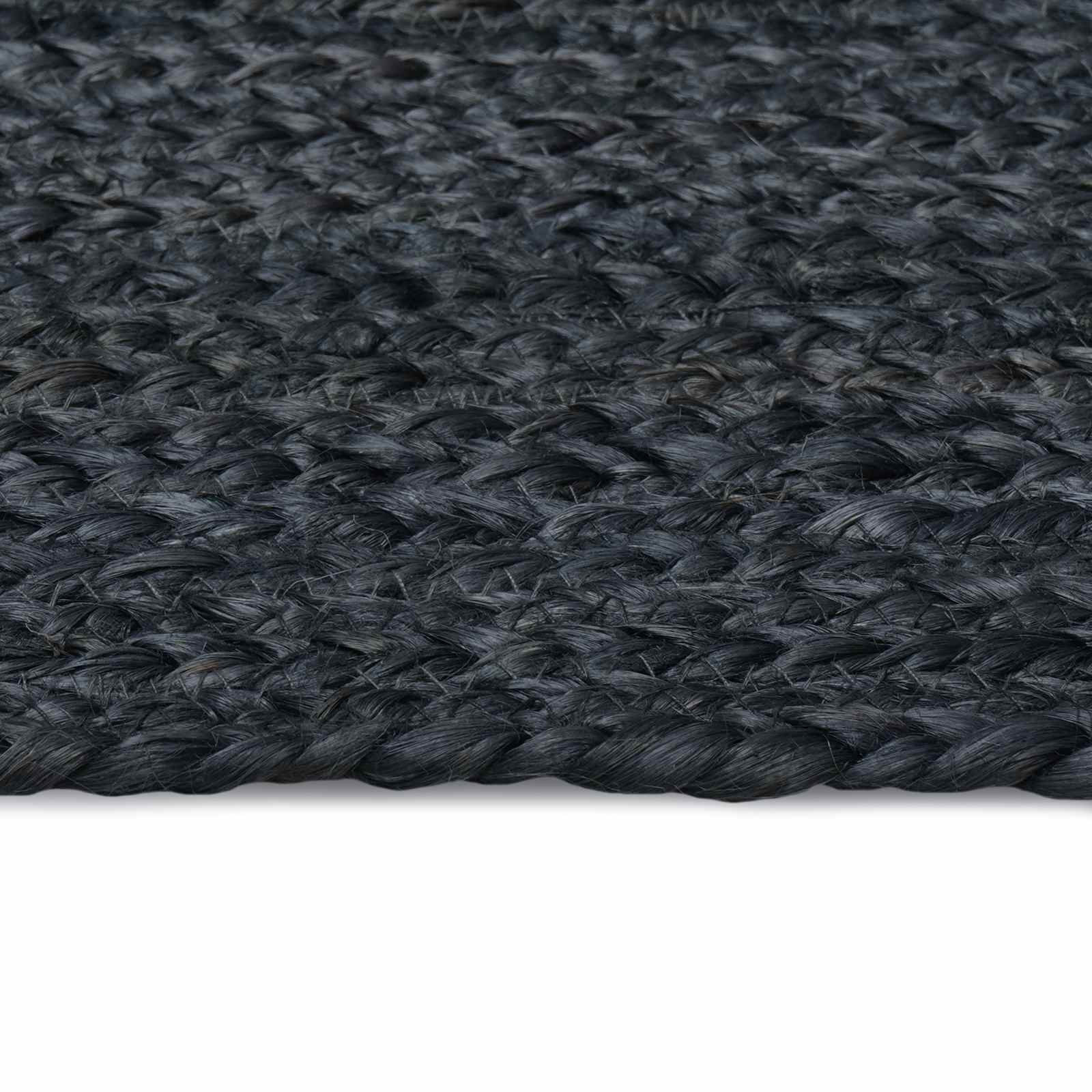 Tappeto da Area Grigio Scuro 200 x 290 cm Juta