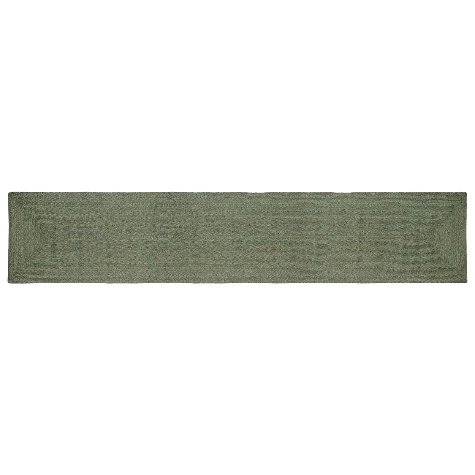 Tappeto da Area Verde Oliva 60 x 400 cm Juta