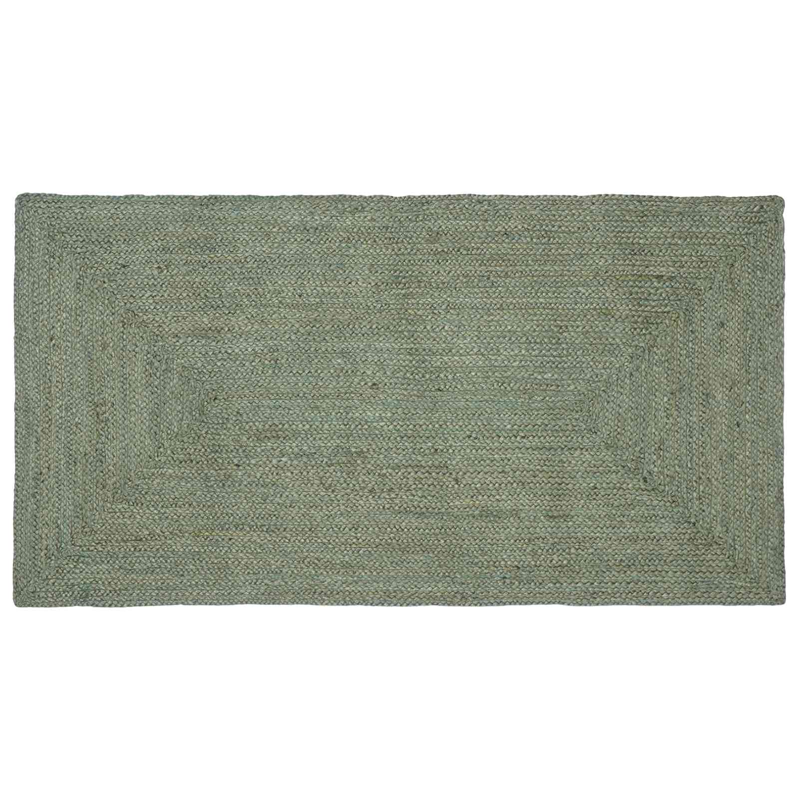 Tappeto da Area Verde Oliva 80 x 150 cm Juta
