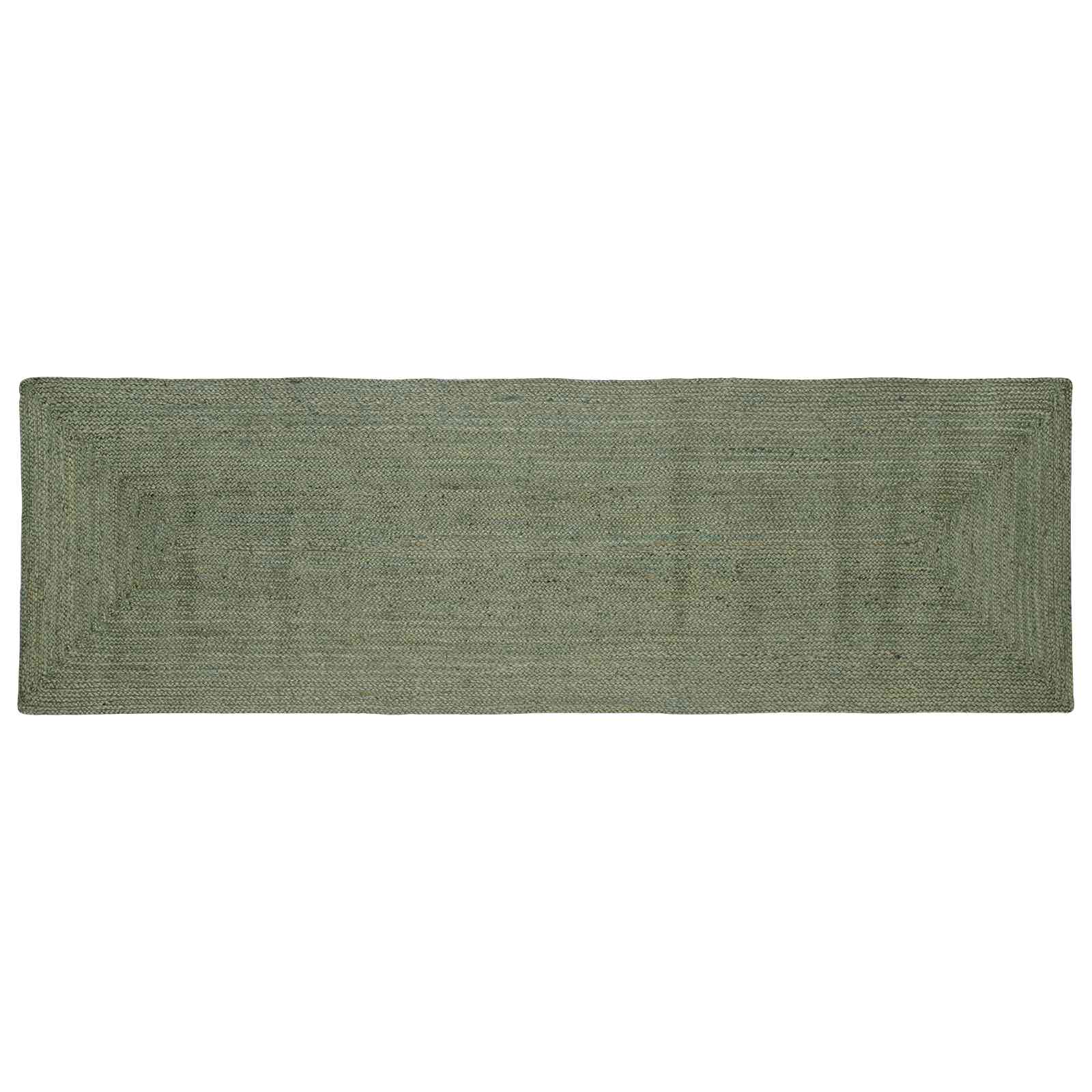 Tappeto da Area Verde Oliva 80 x 200 cm Juta