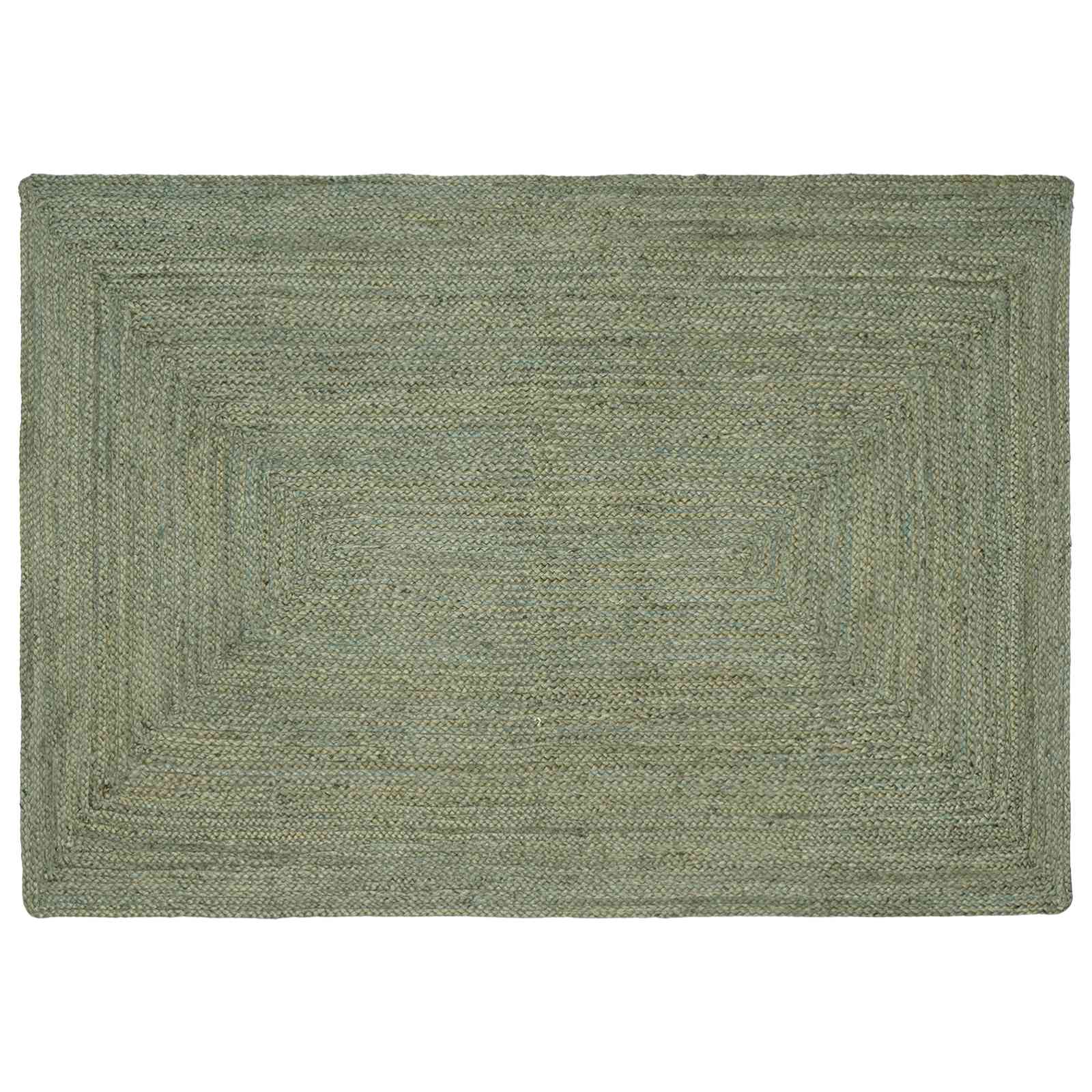 Tappeto da Area Verde Oliva 140 x 200 cm Juta