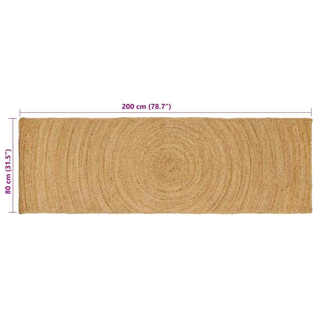 Tappeti per area Naturale 80 x 200 cm Juta