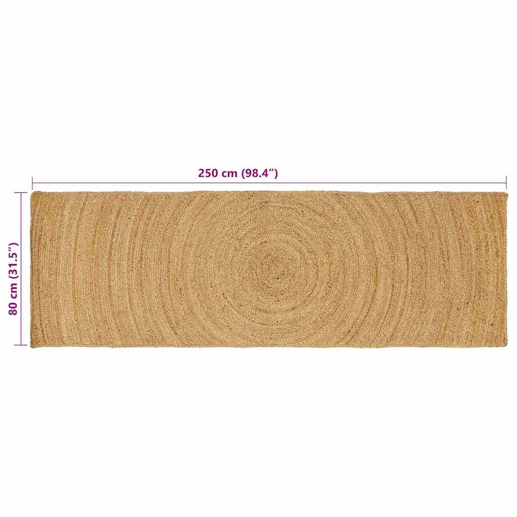 Tappeti per area Naturale 80 x 250 cm Juta