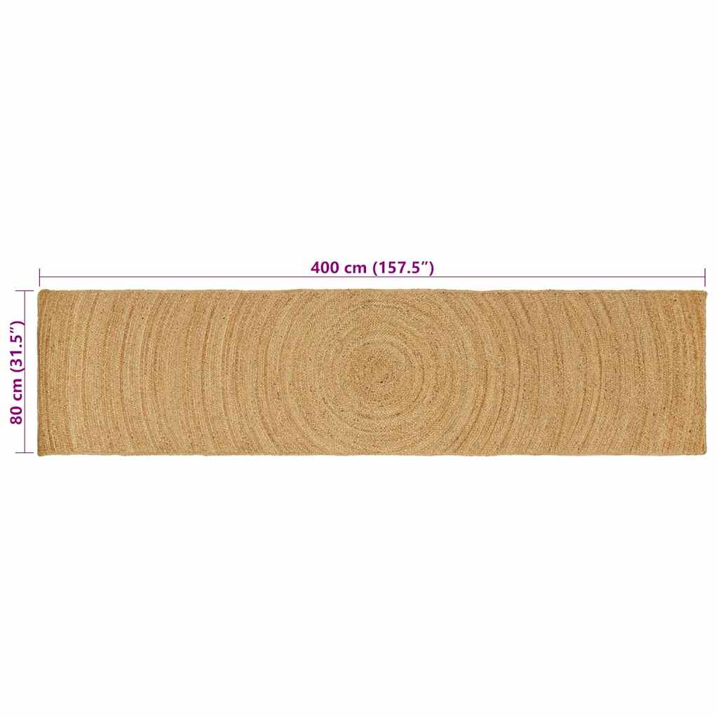 Tappeti per area Naturale 80 x 400 cm Juta