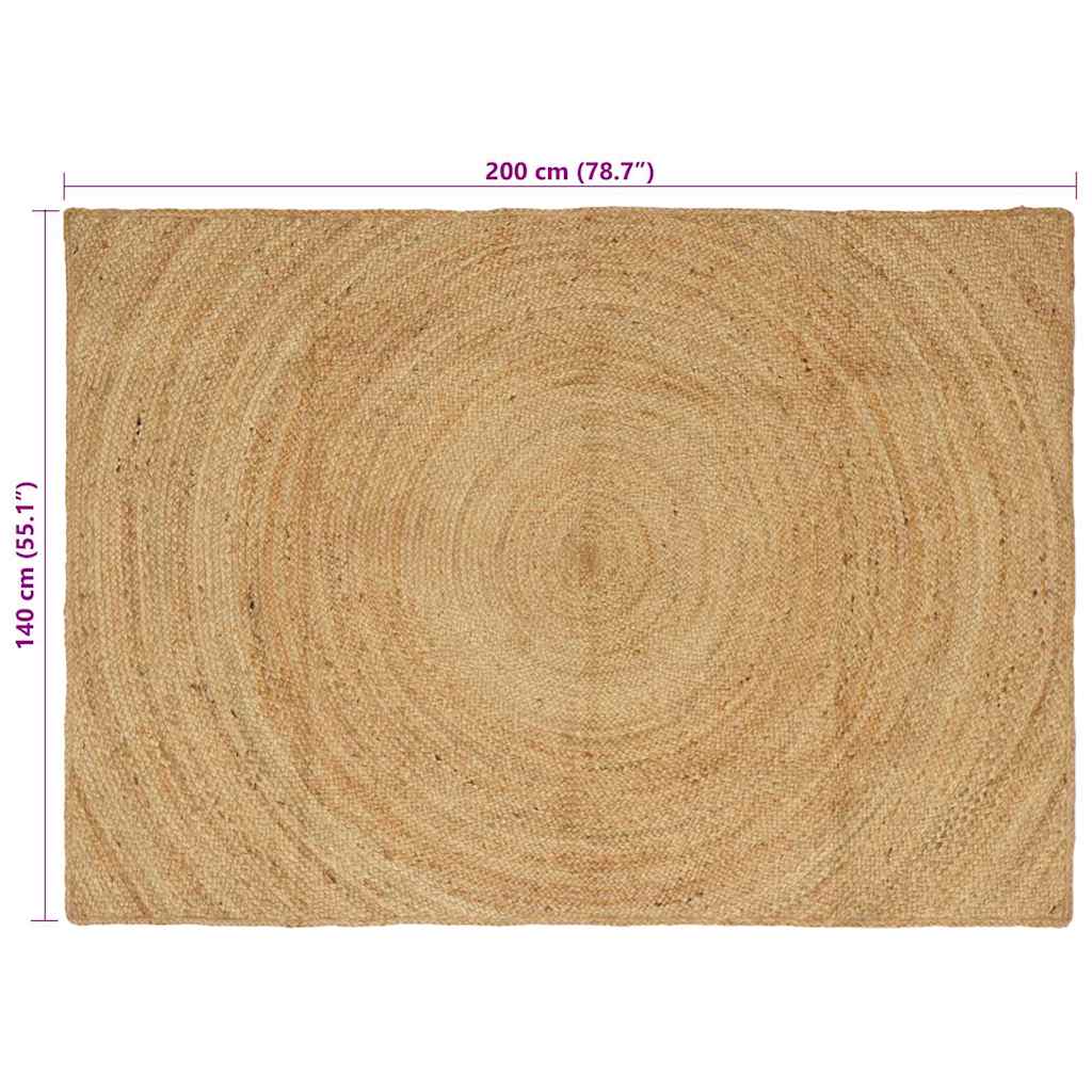 Tappeti per area Naturale 140 x 200 cm Juta