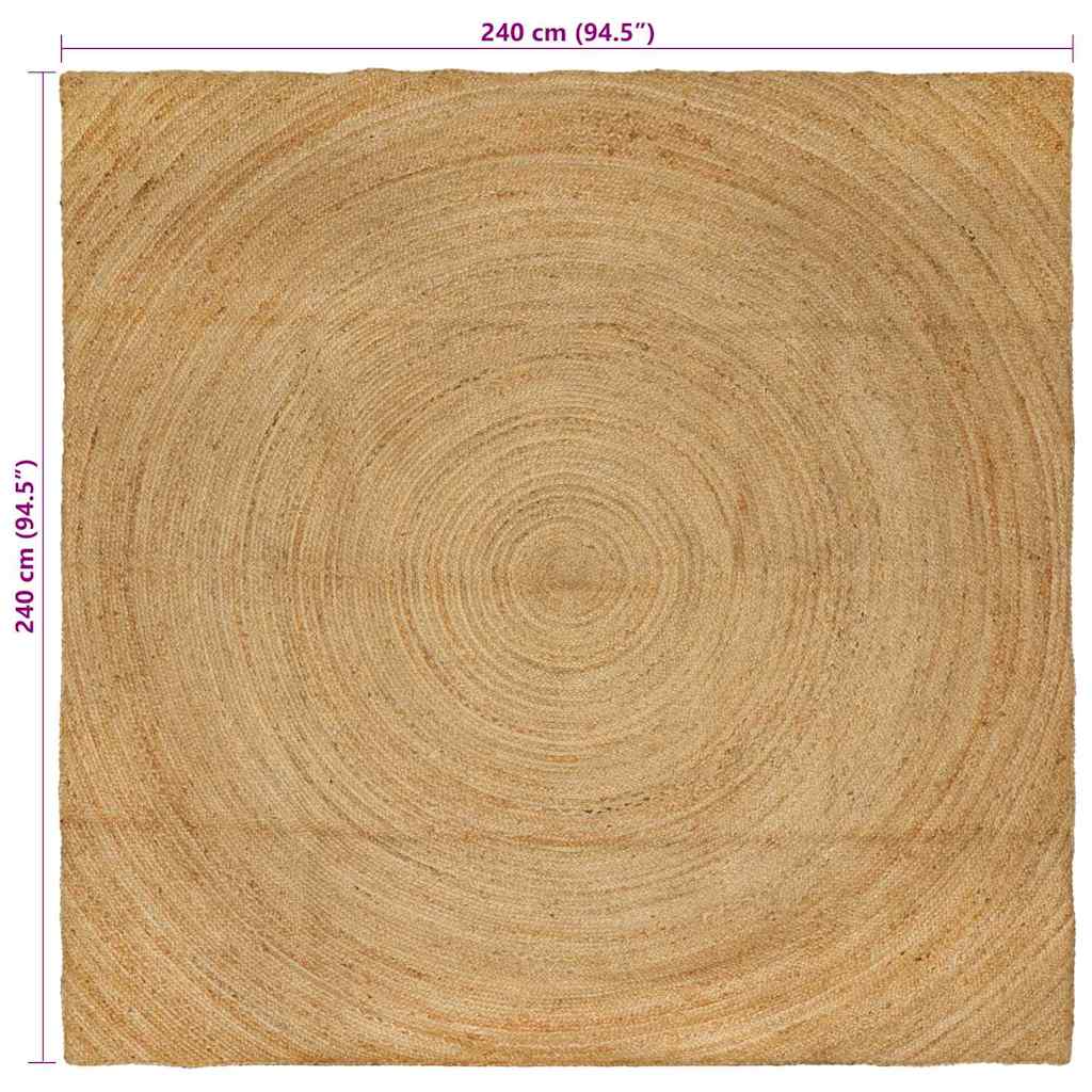 Tappeti per area Naturale 240 x 240 cm Juta